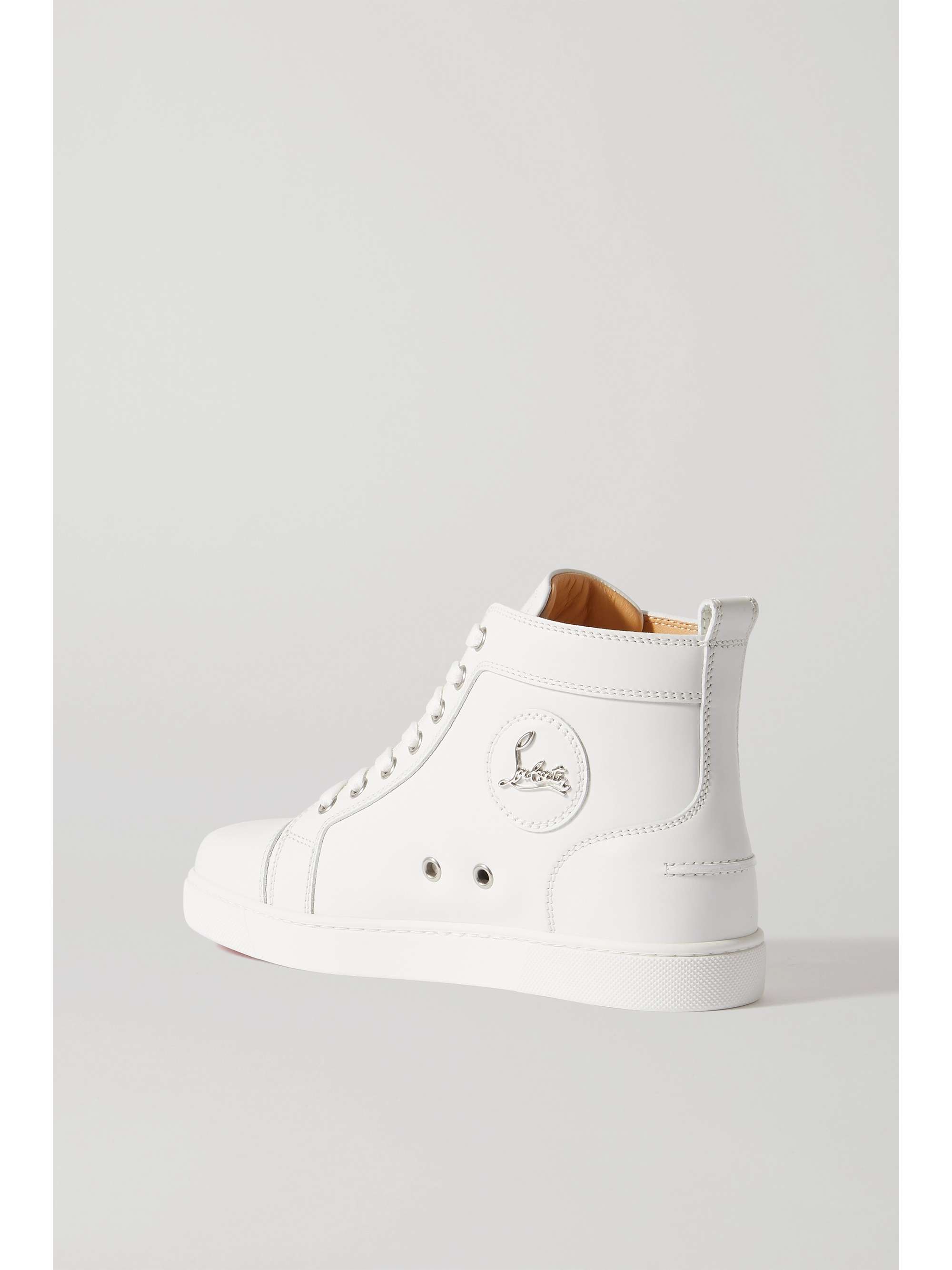 white louboutin high tops