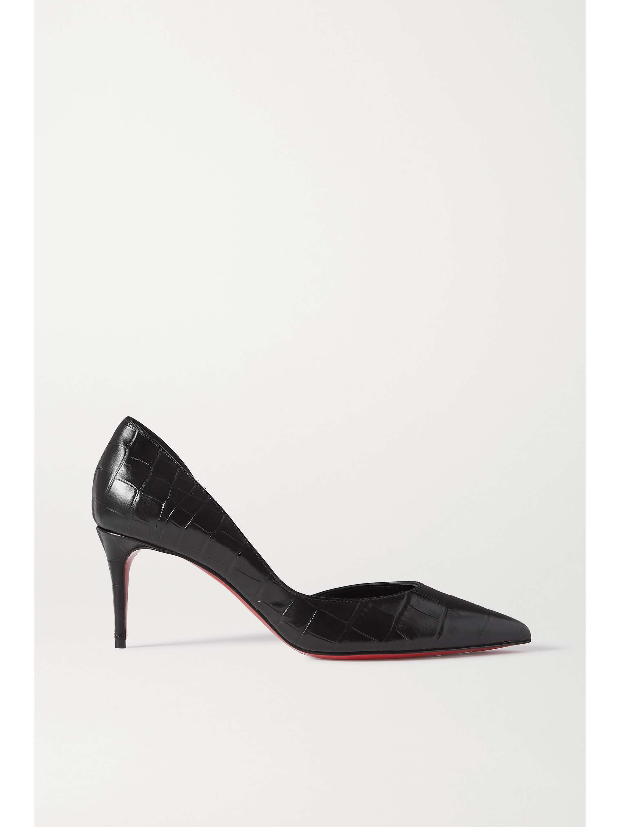 Black Iriza 70 croc-effect leather pumps | CHRISTIAN LOUBOUTIN |