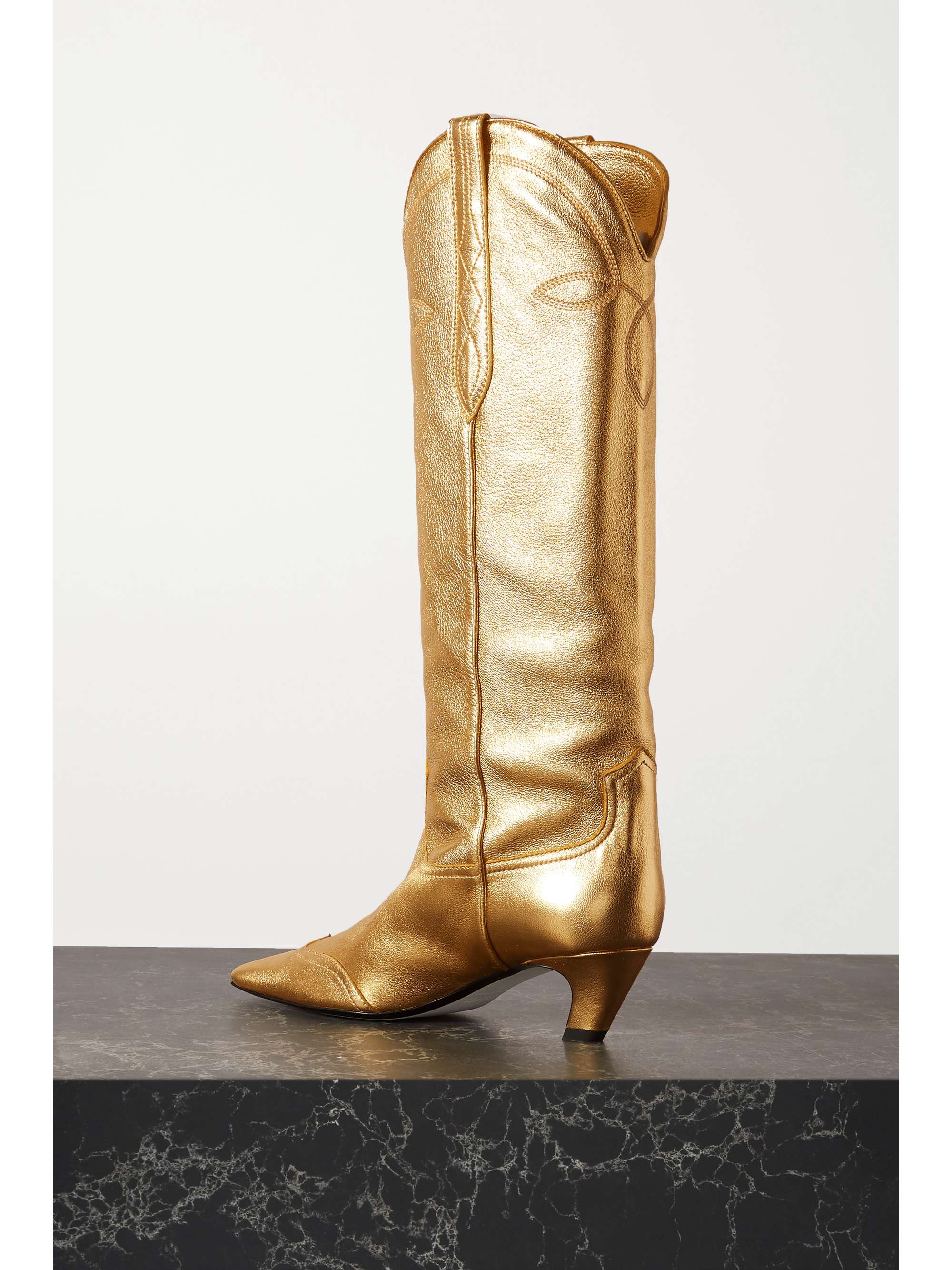 KHAITE Dallas suede knee boots