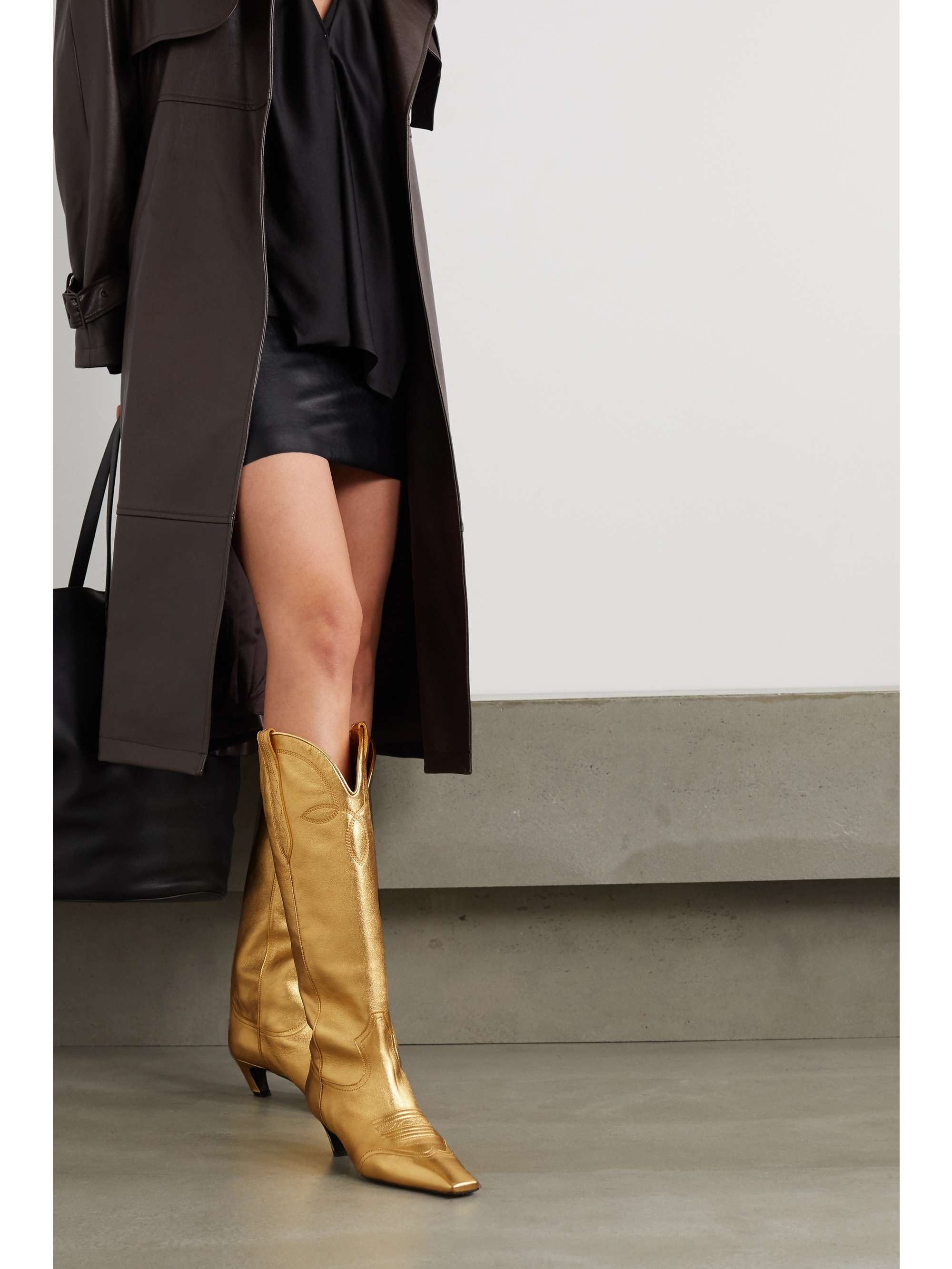 KHAITE Dallas suede knee boots