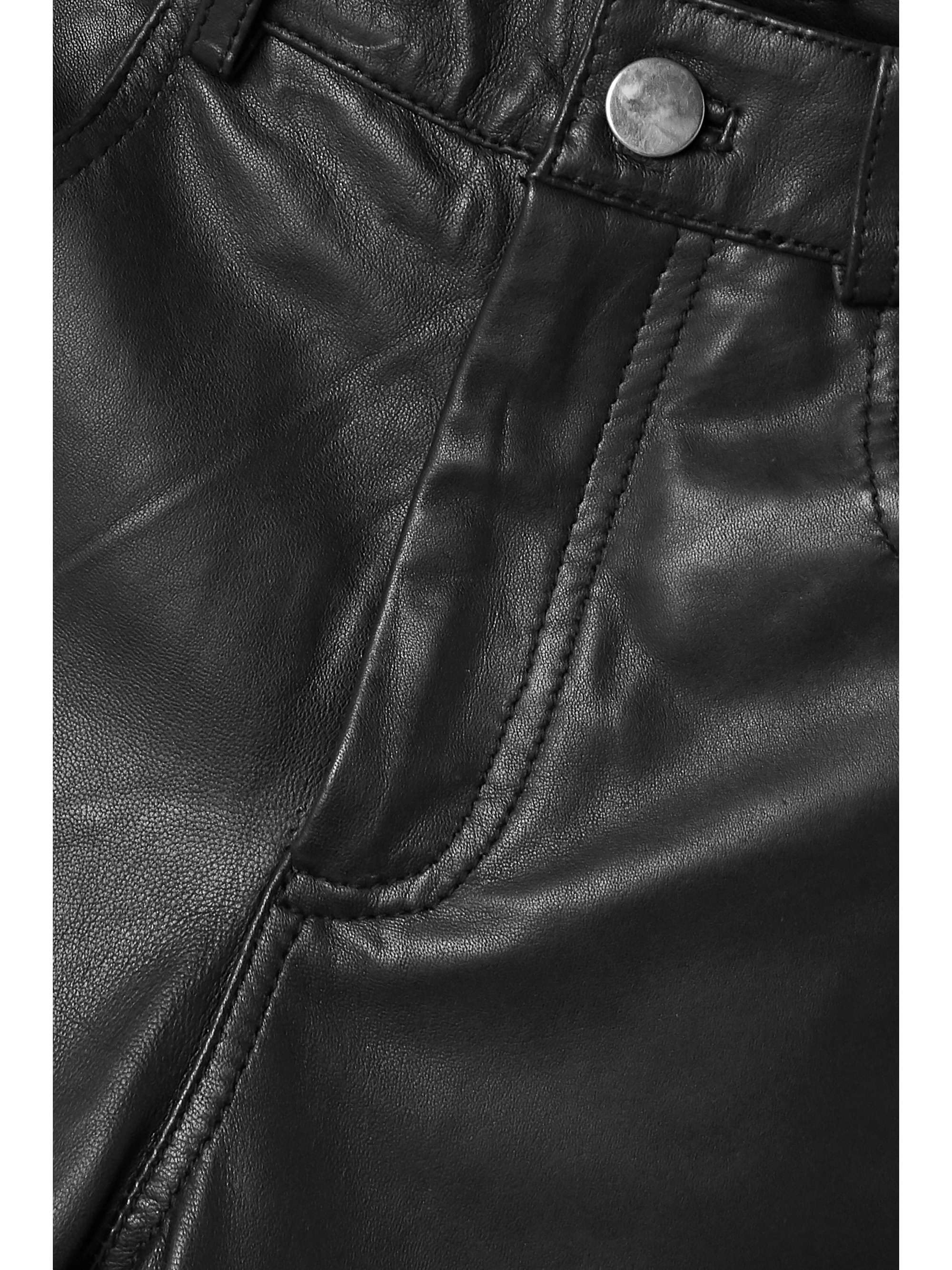 DEADWOOD + NET SUSTAIN Phoenix leather straight-leg pants