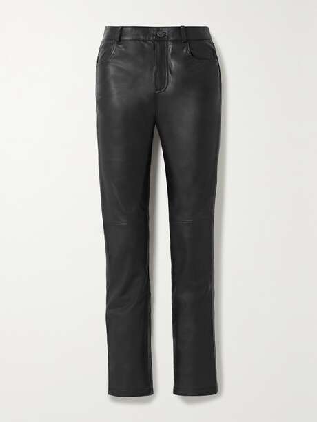 DEADWOOD + NET SUSTAIN Phoenix leather straight-leg pants | NET-A-PORTER