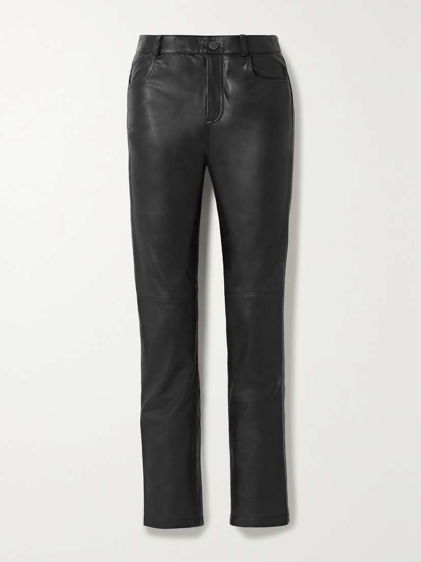 Deadwood + Net Sustain Phoenix Leather Straight-leg Pants