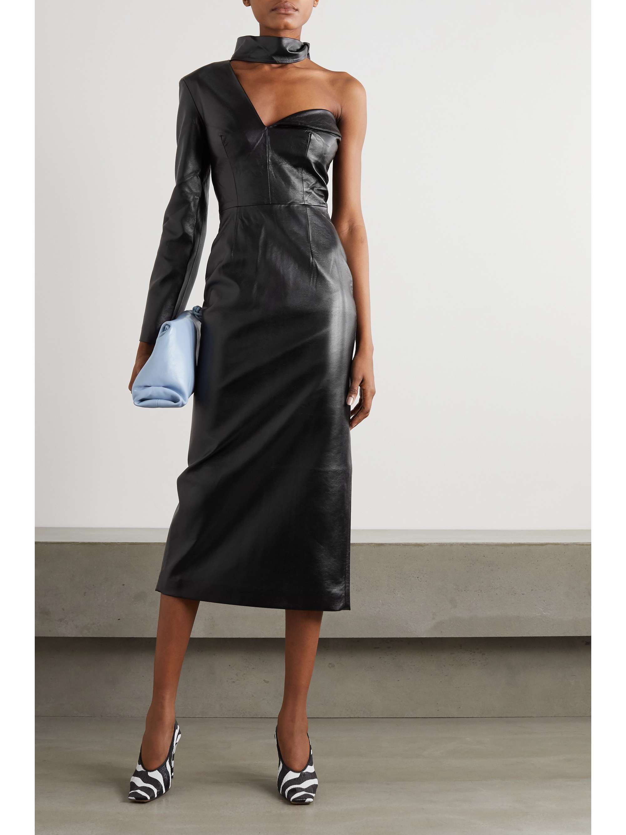 scarf midi dress