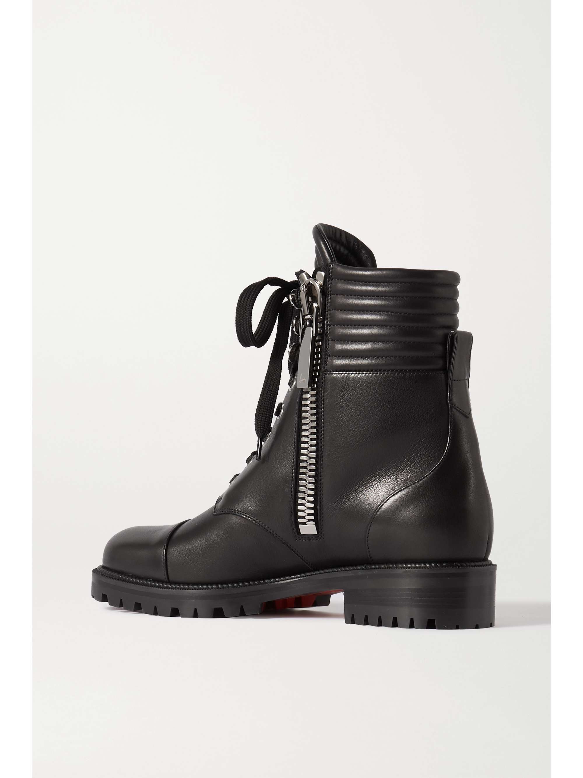 CHRISTIAN LOUBOUTIN En Hiver lace-up leather ankle boots