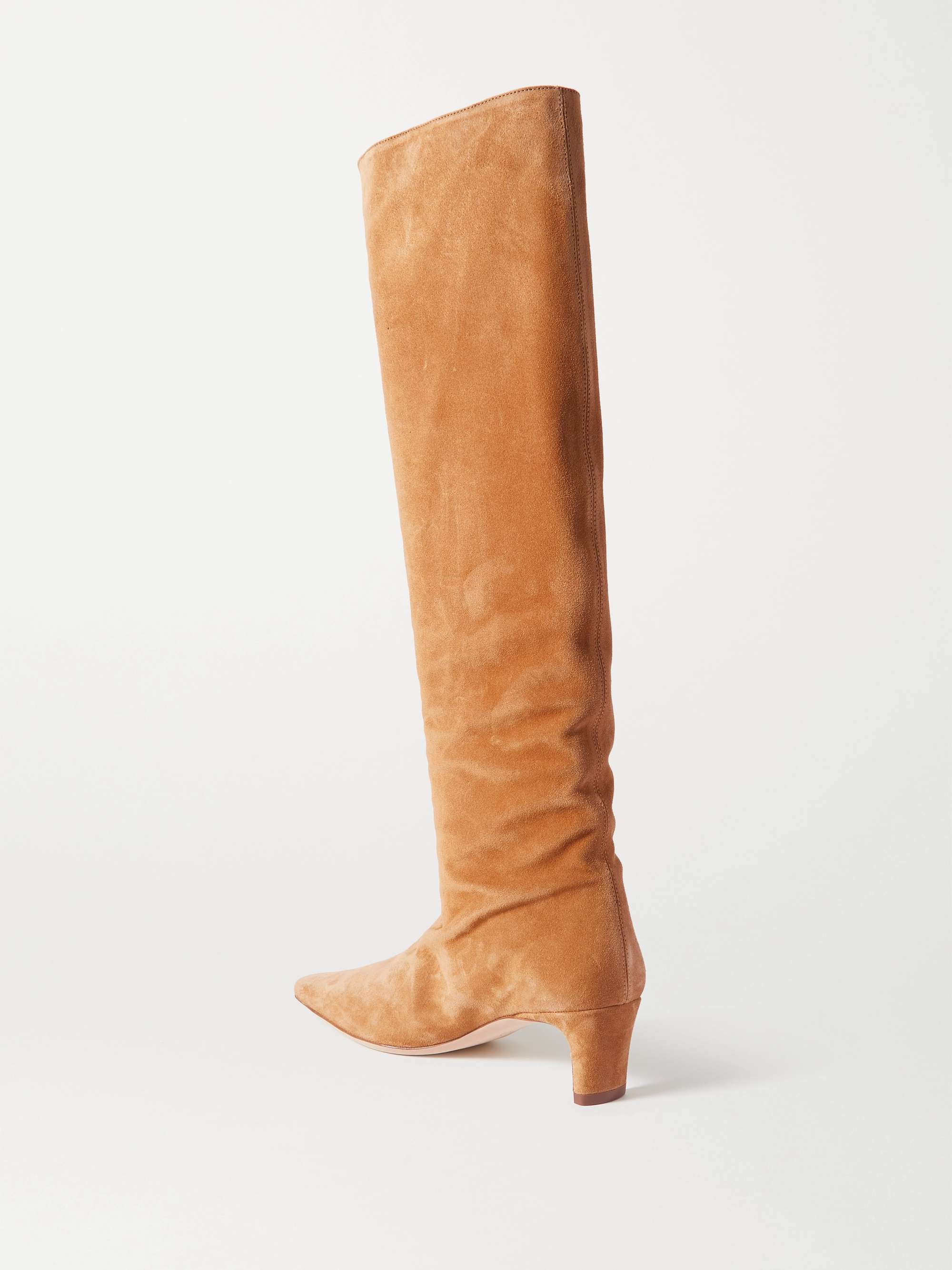 STAUD Wally suede knee boots