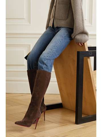 louboutin knee high boots