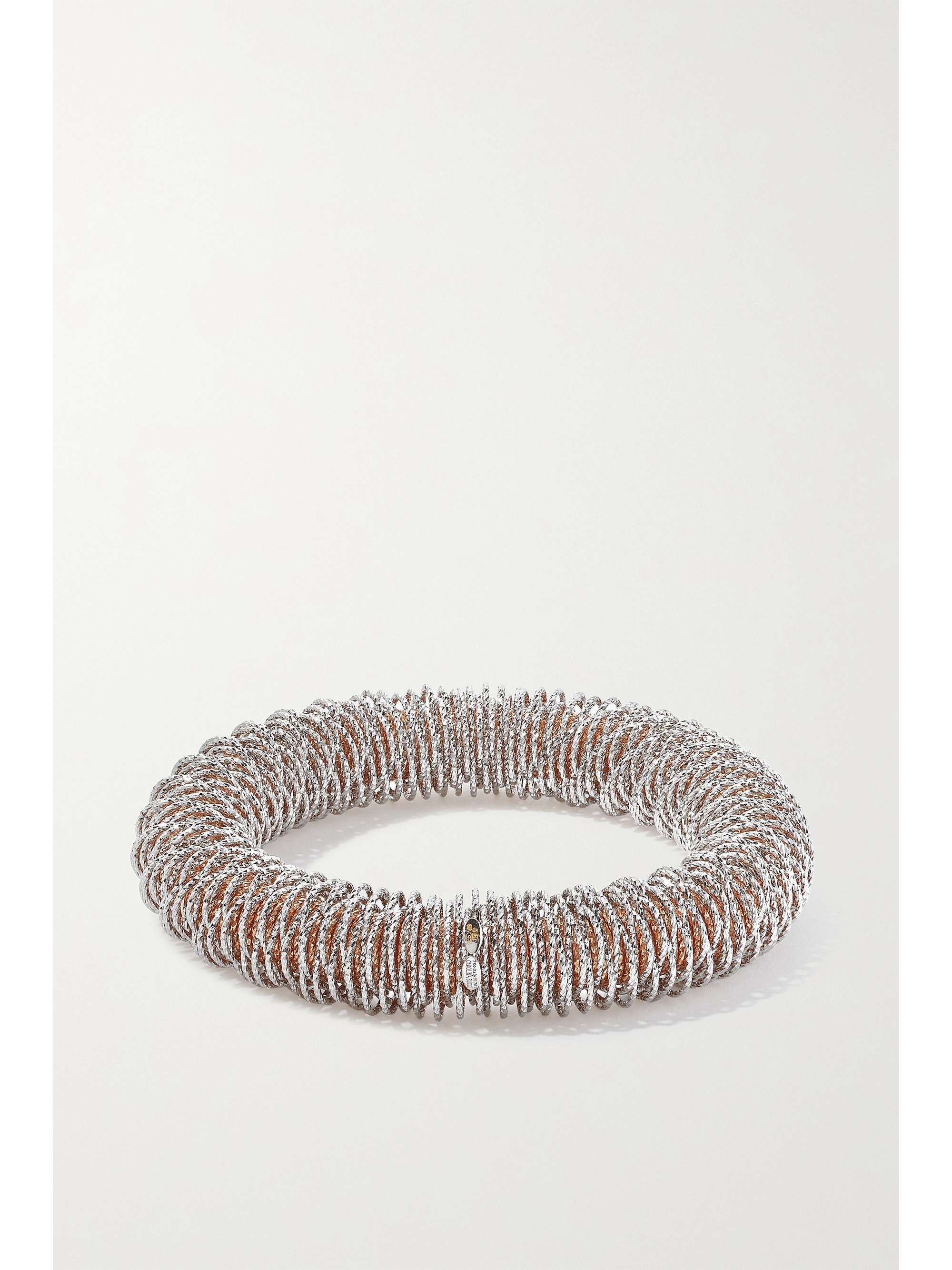 CAROLINA BUCCI K.I.S.S. Large 18-karat yellow and white gold bracelet