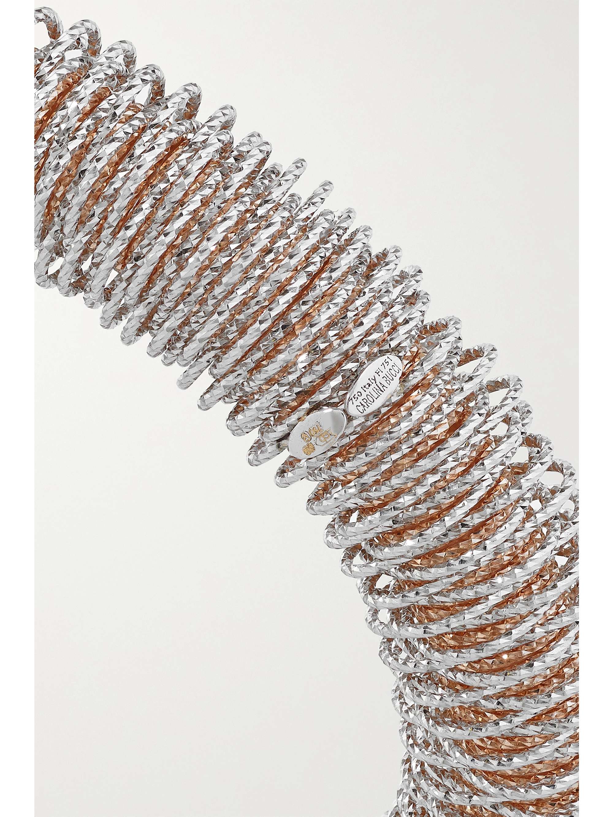 CAROLINA BUCCI K.I.S.S. Large 18-karat yellow and white gold bracelet