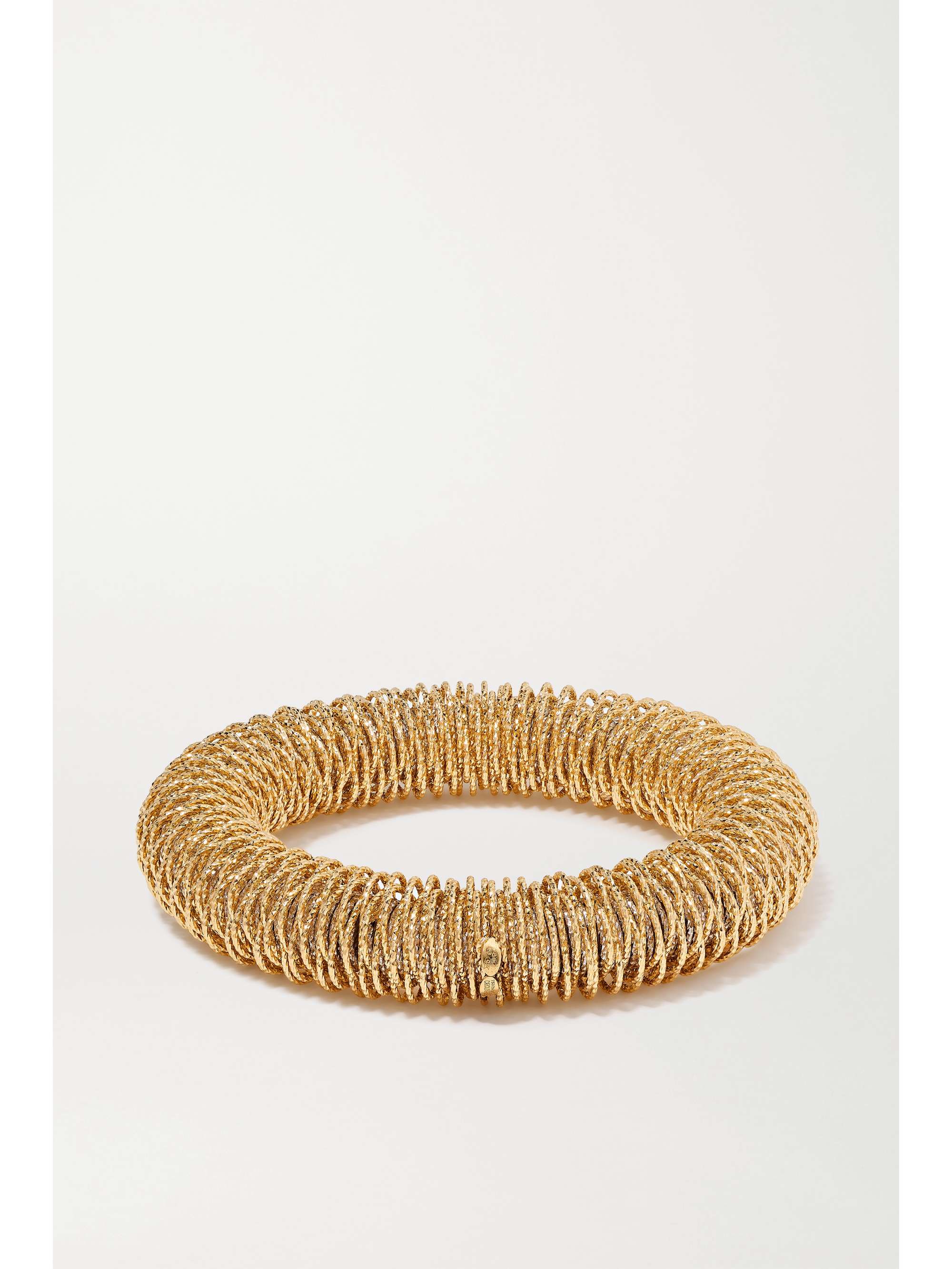 CAROLINA BUCCI K.I.S.S. Large 18-karat yellow and white gold bracelet
