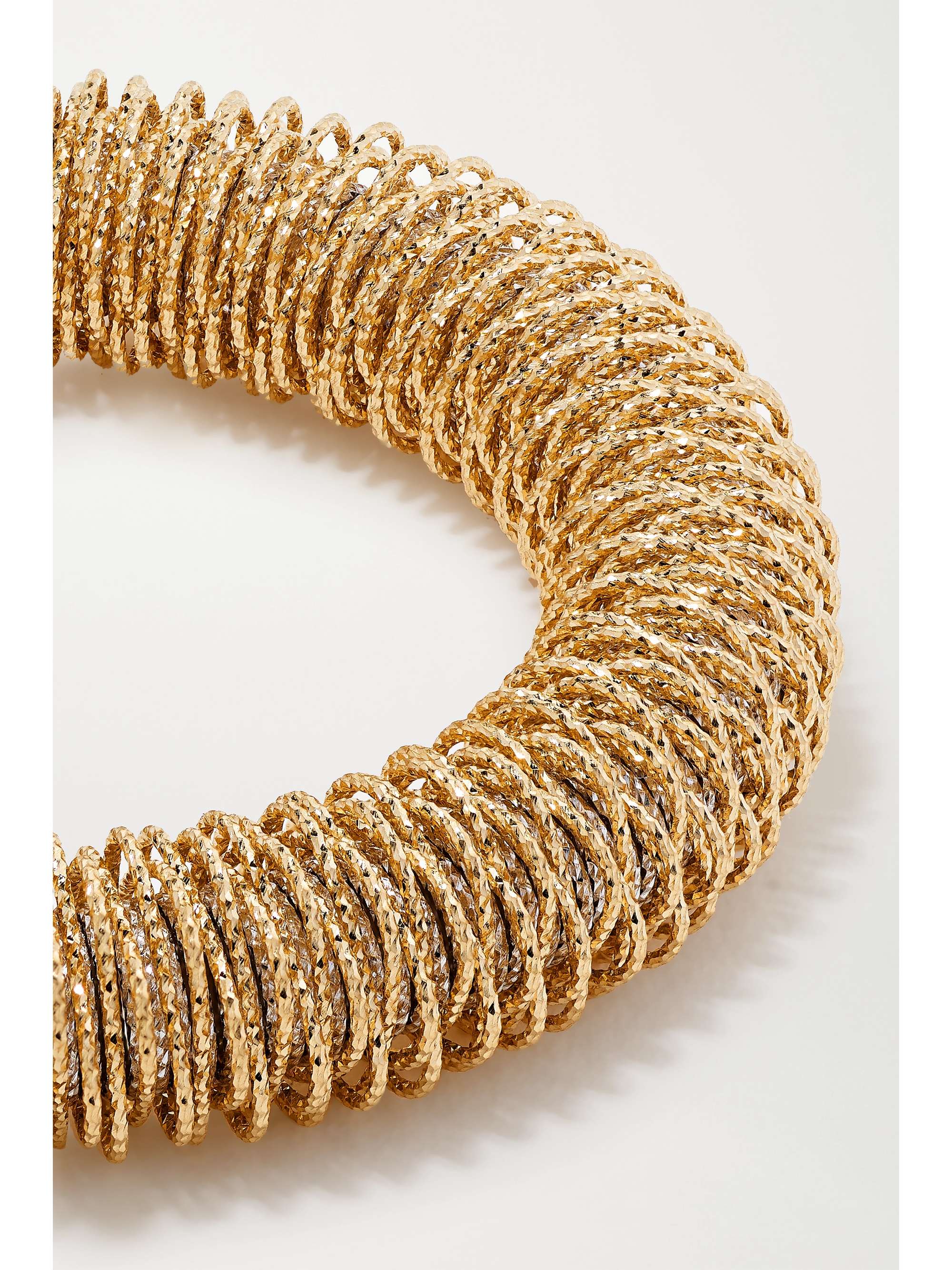 CAROLINA BUCCI K.I.S.S. Large 18-karat yellow and white gold bracelet