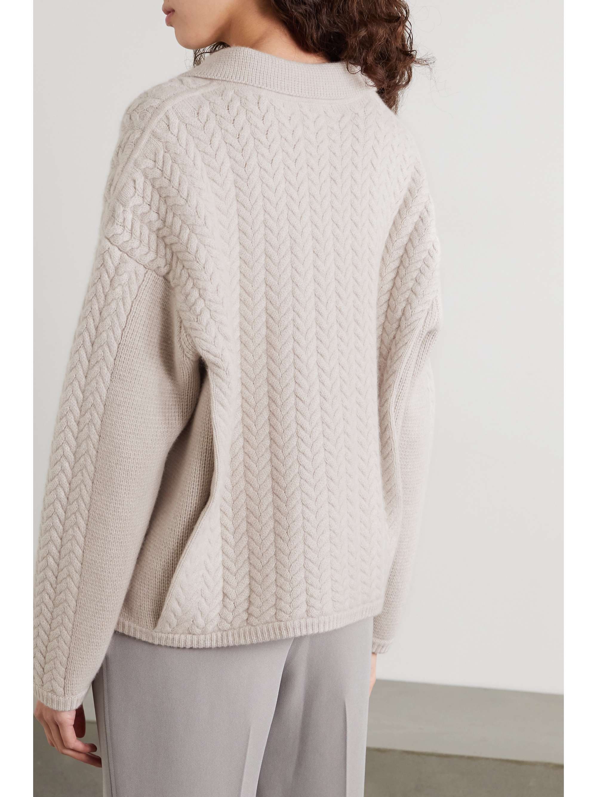 LE KASHA Bilbao Cardigan aus Kaschmir in Zopfstrick