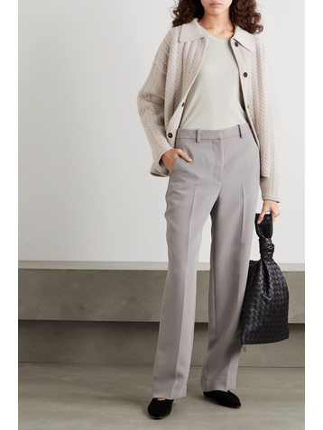 Le Kasha Bilbao cable-knit cashmere cardigan