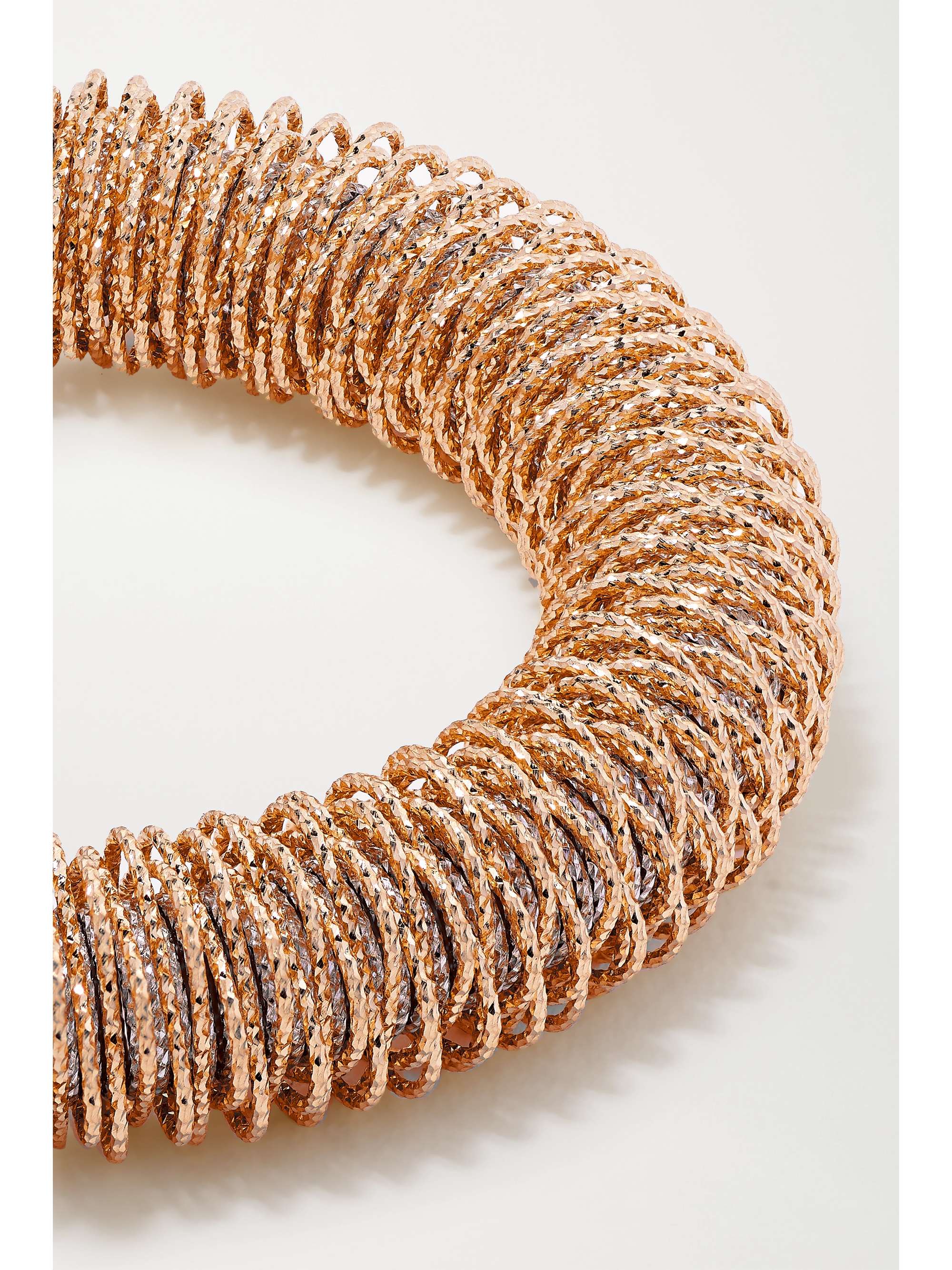 CAROLINA BUCCI K.I.S.S. Large 18-karat yellow and white gold bracelet
