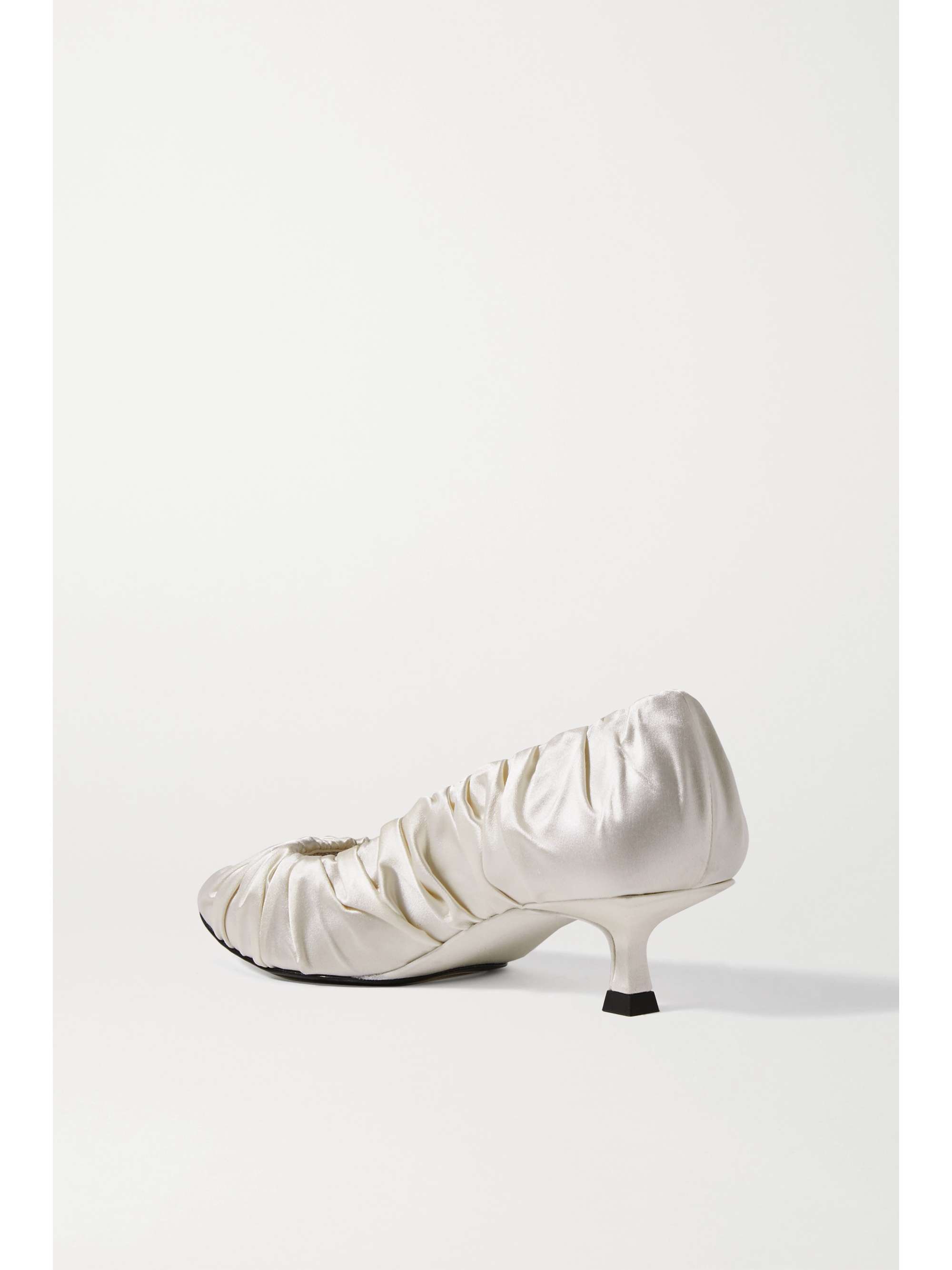 KHAITE Palermo gathered satin pumps