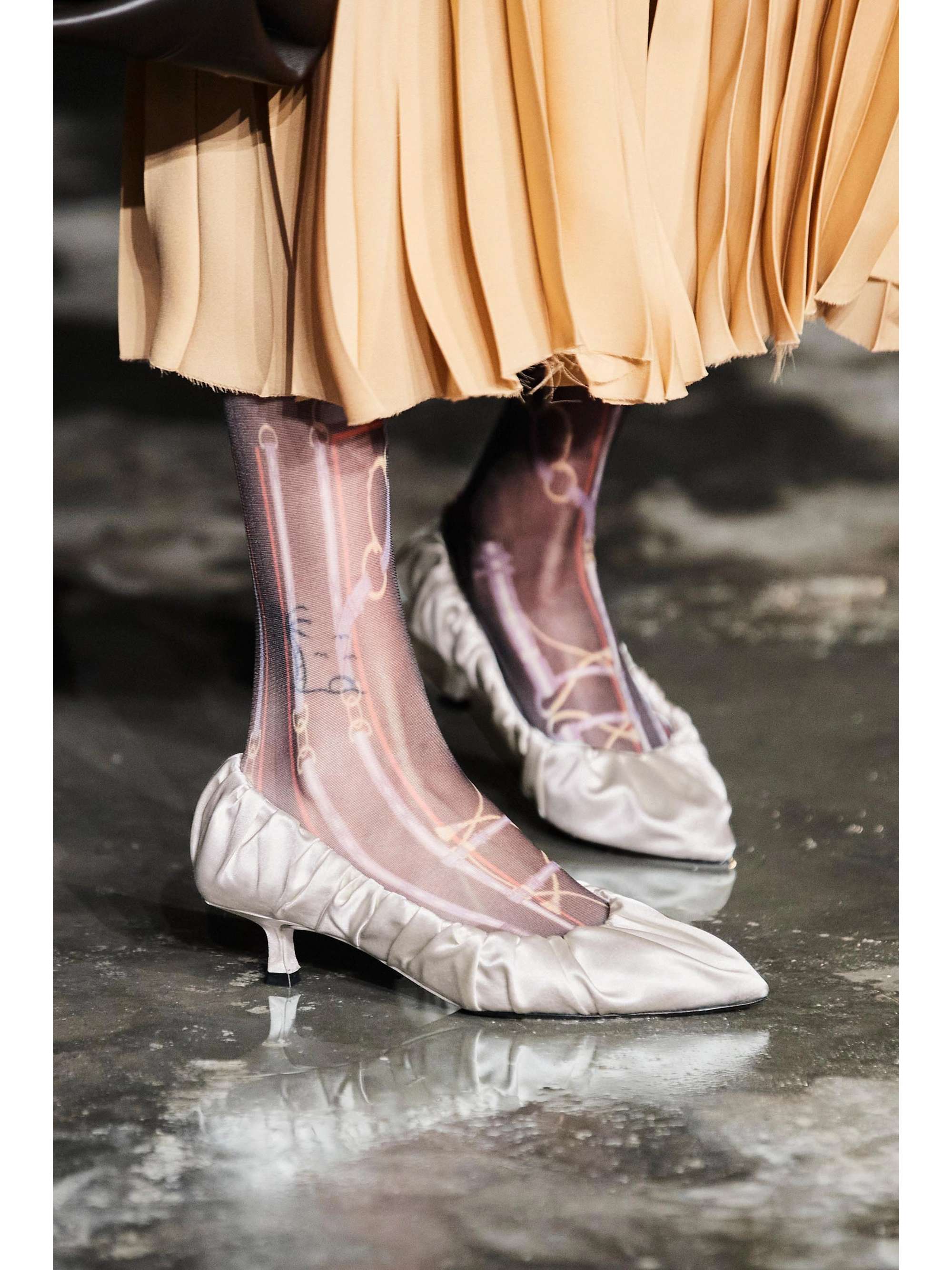 KHAITE Palermo gathered satin pumps