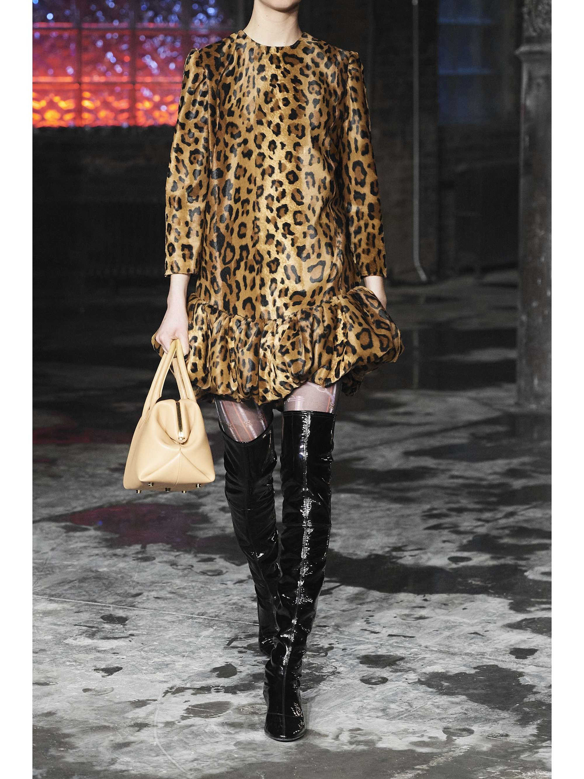 KHAITE Sedona crinkled patent-leather over-the-knee boots
