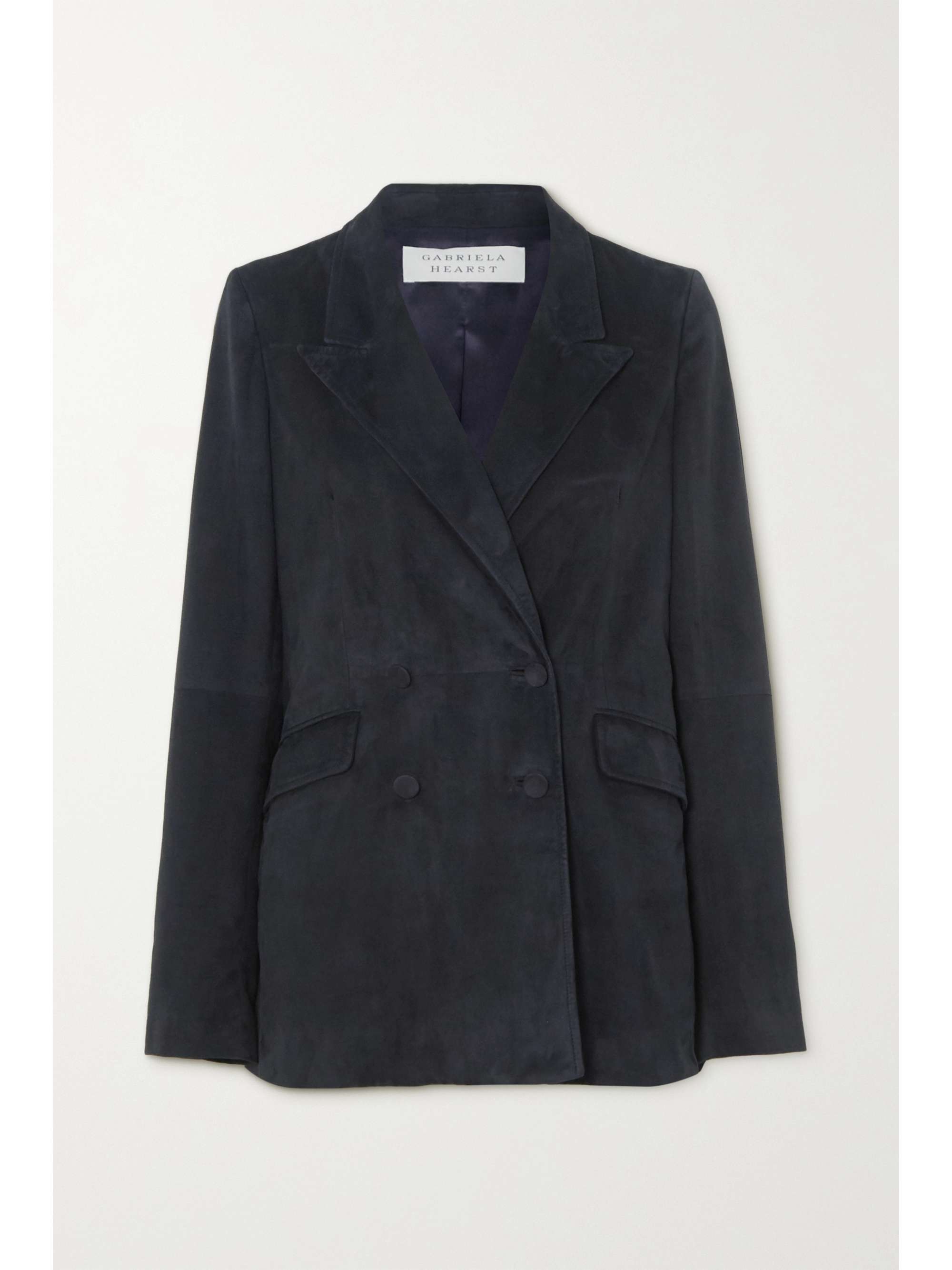navy suede blazer