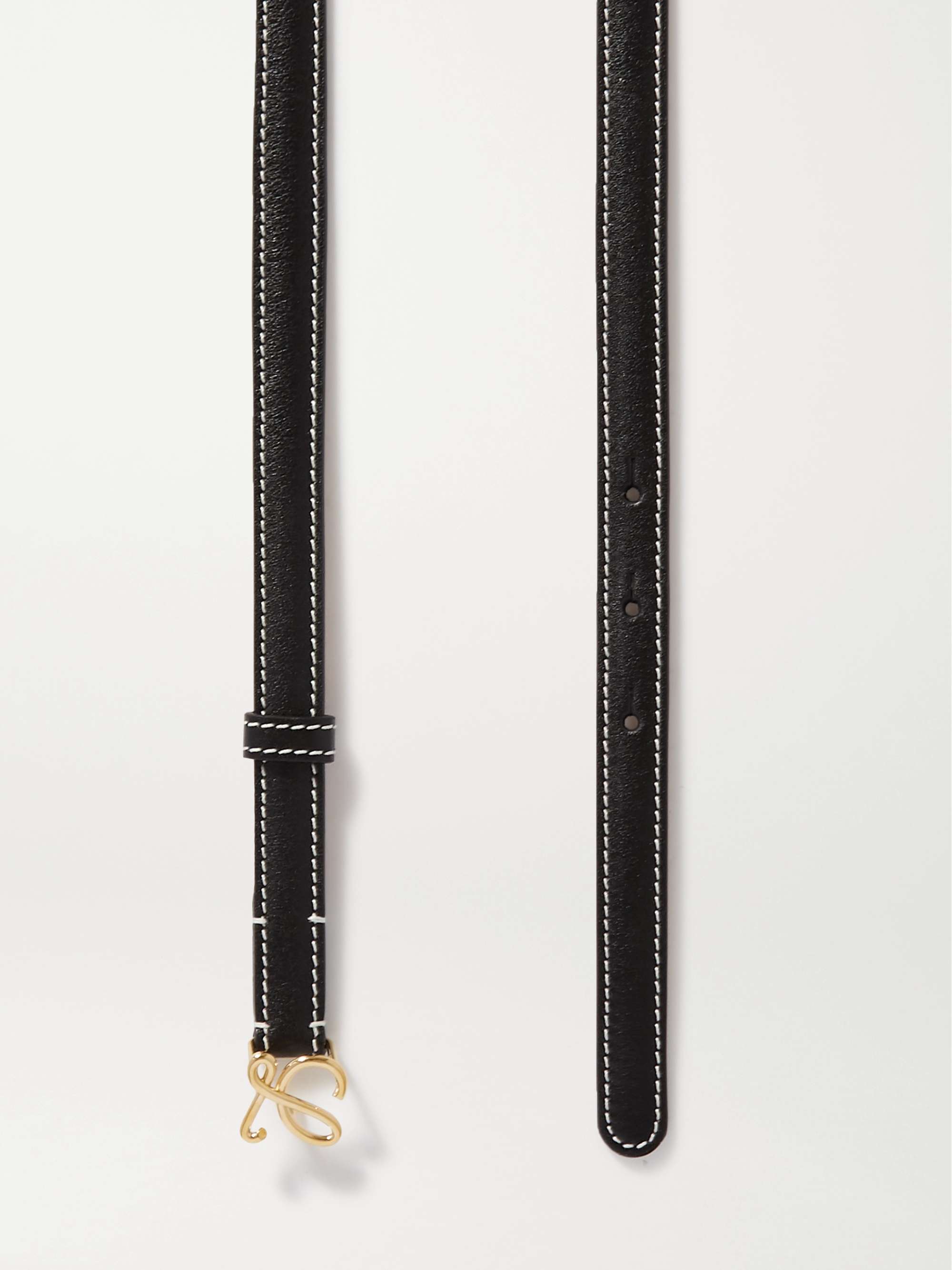 LOEWE L バックル レザー ベルト | NET-A-PORTER