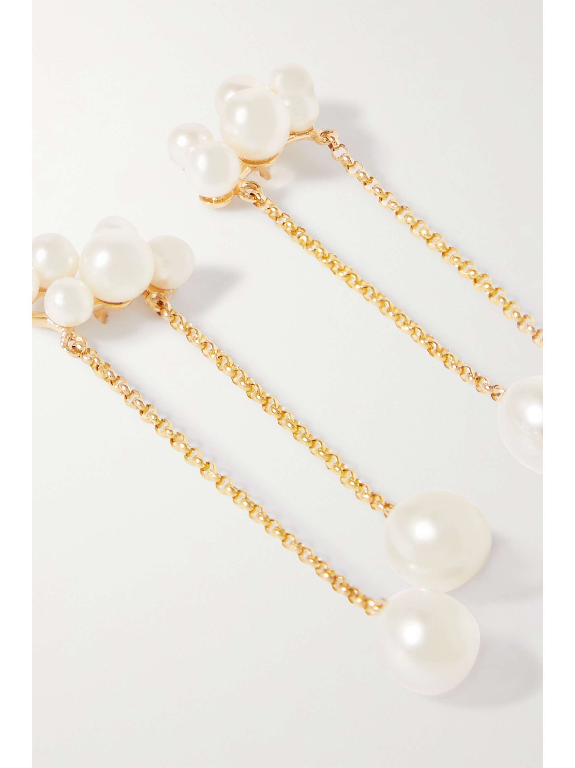 ANISSA KERMICHE Wuthering Heights 14-karat gold pearl earrings