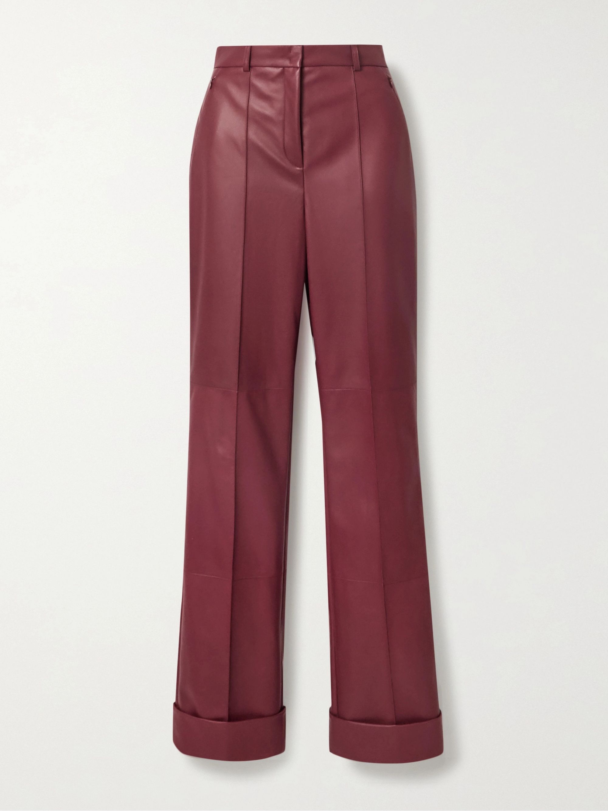 Burgundy straight leg pants Clearance