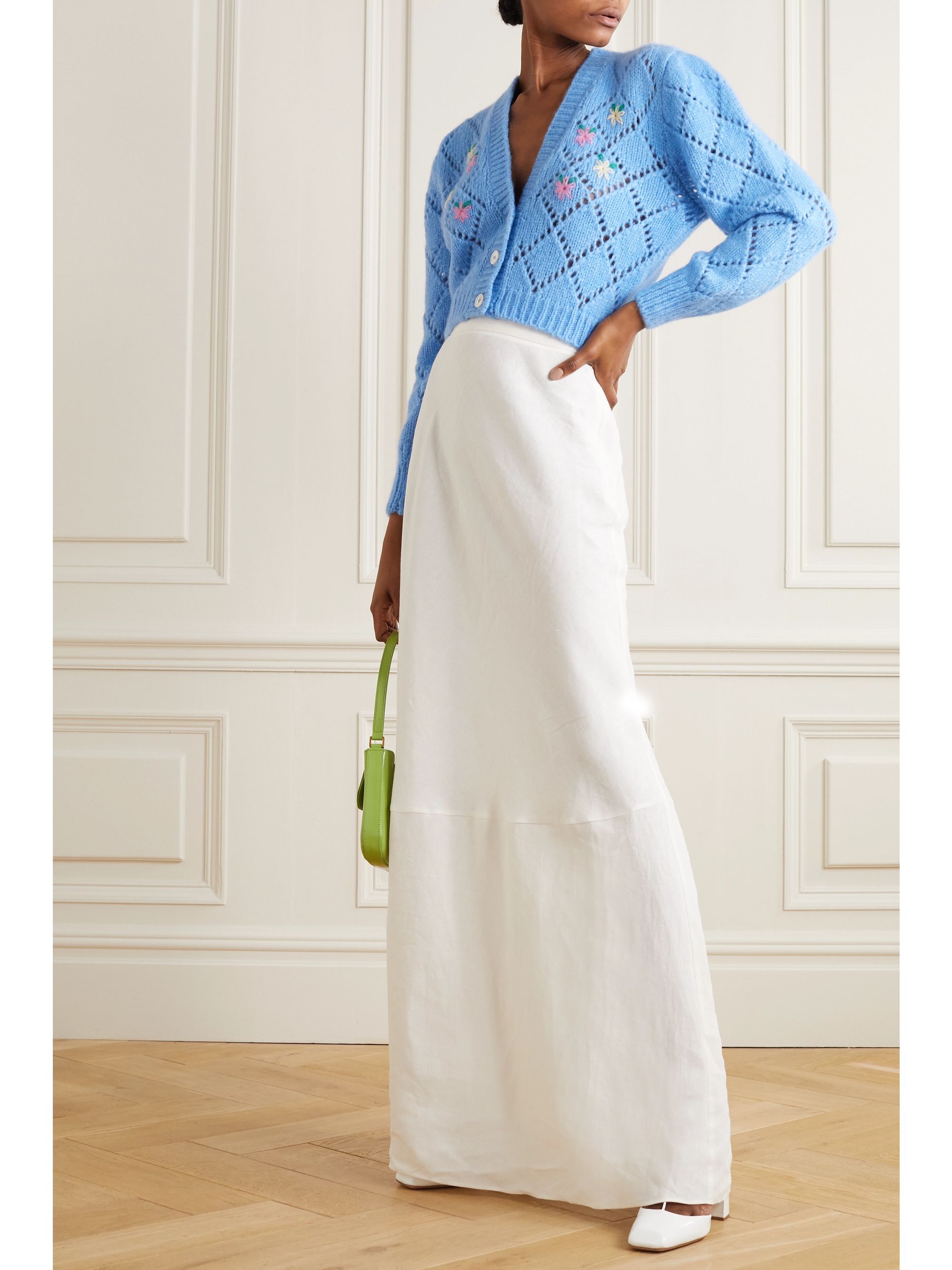 alessandra rich cropped cardigan