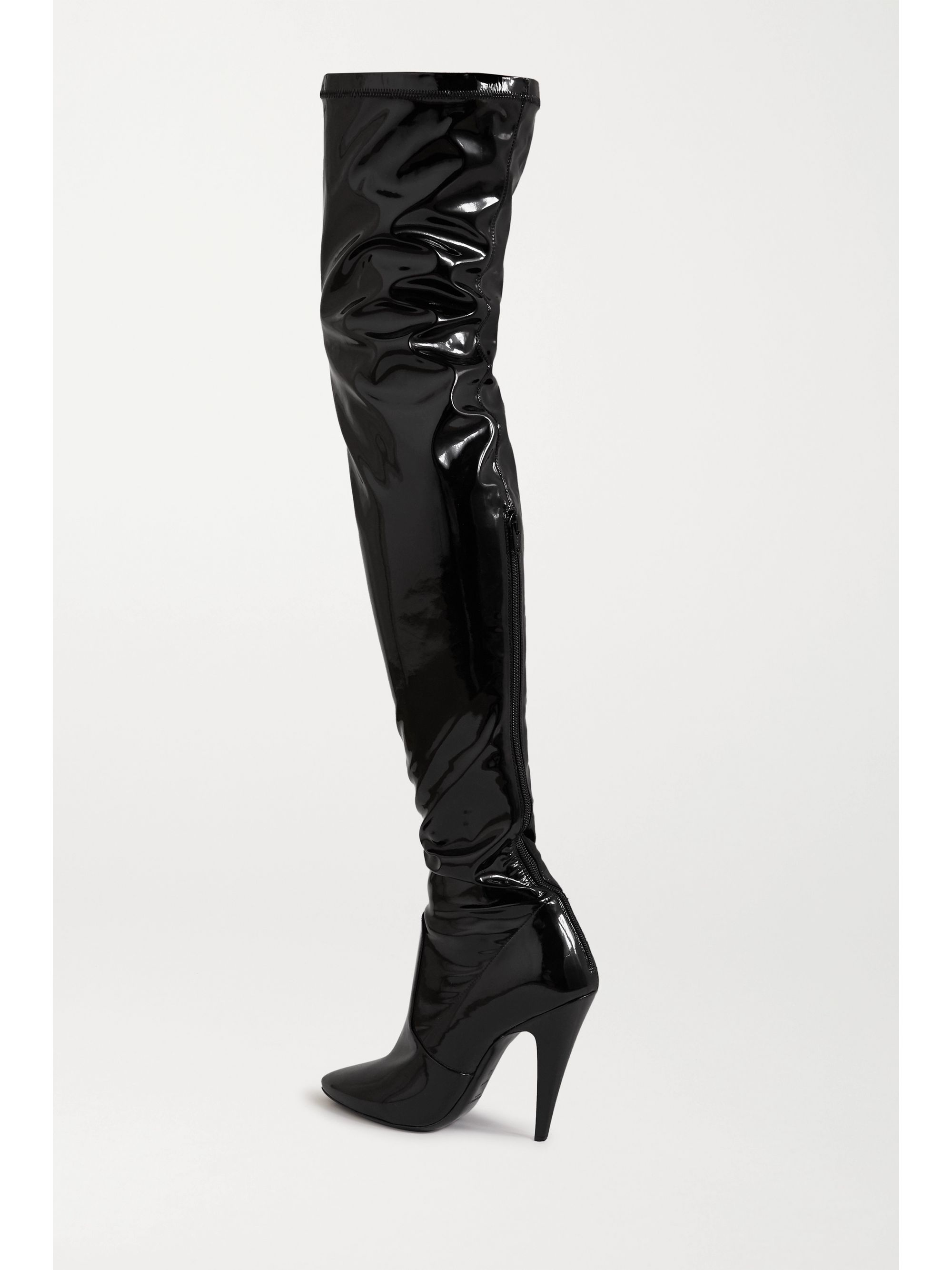 Saint Laurent Patent Boots 2024 www.alhudapk