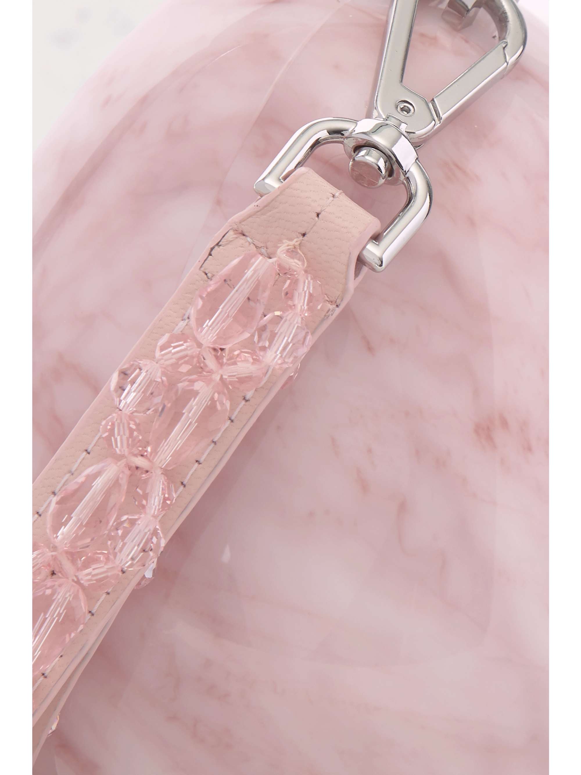 SIMONE ROCHA Bead-embellished marbled acrylic tote