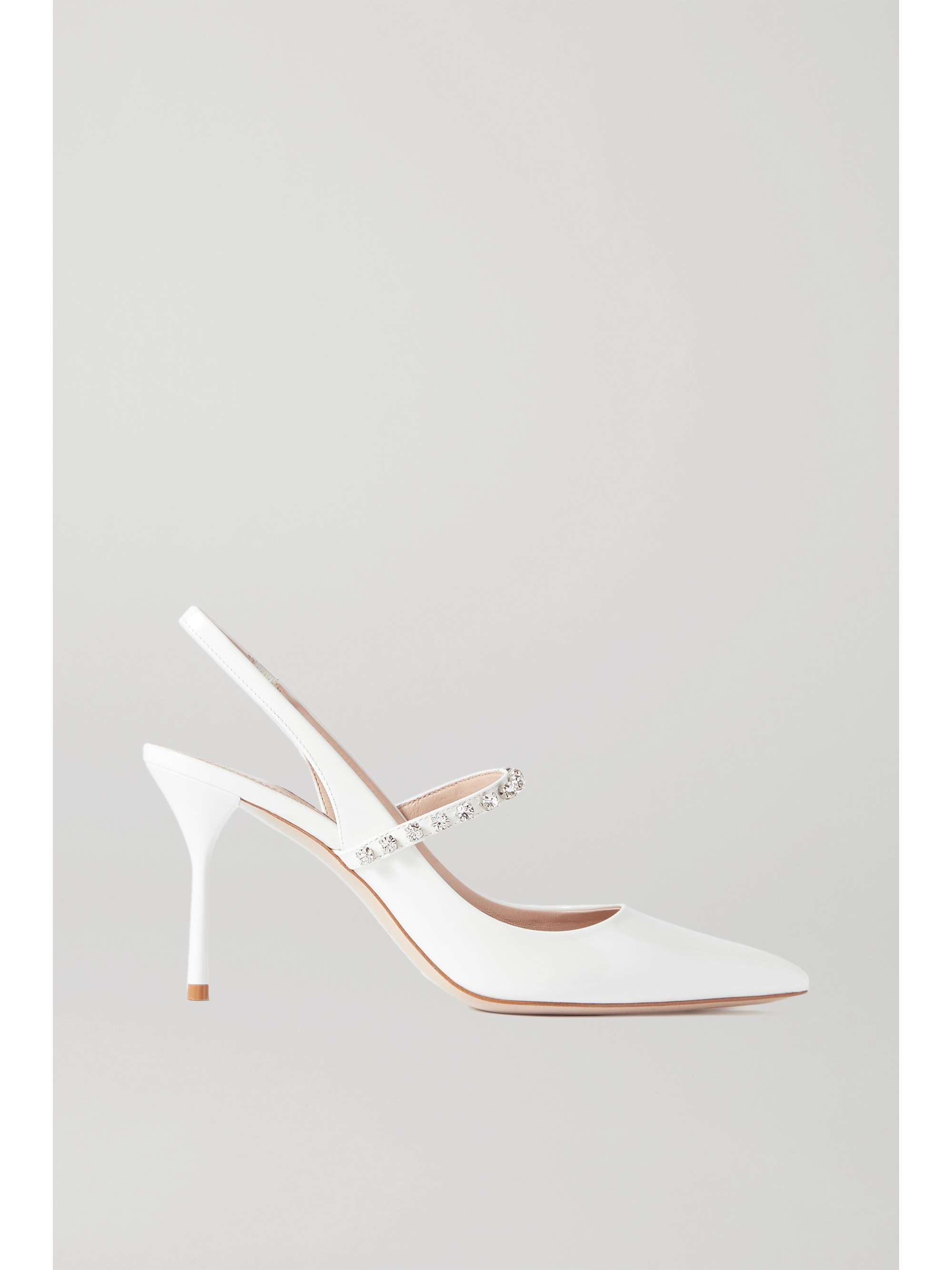 leather pumps white