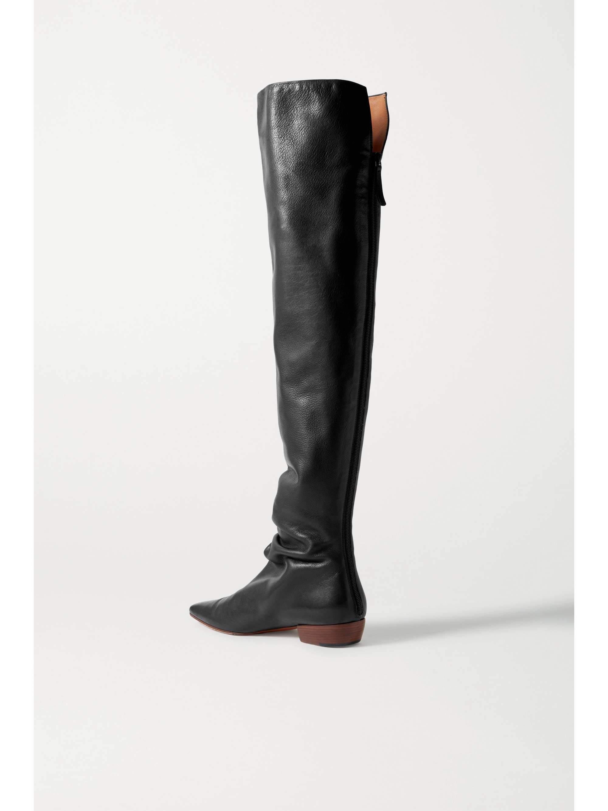 THE ROW Leather knee boots