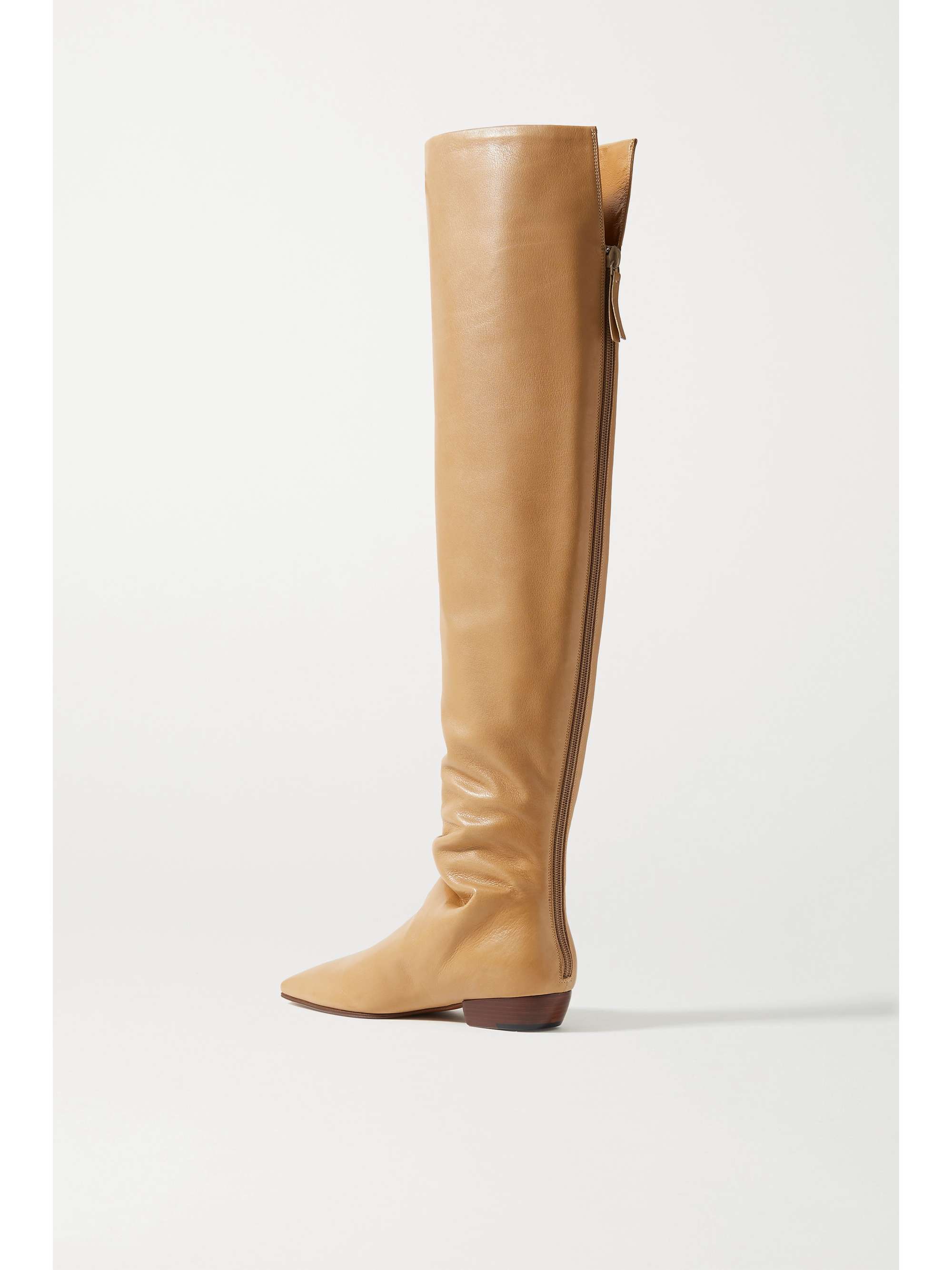 THE ROW Leather knee boots