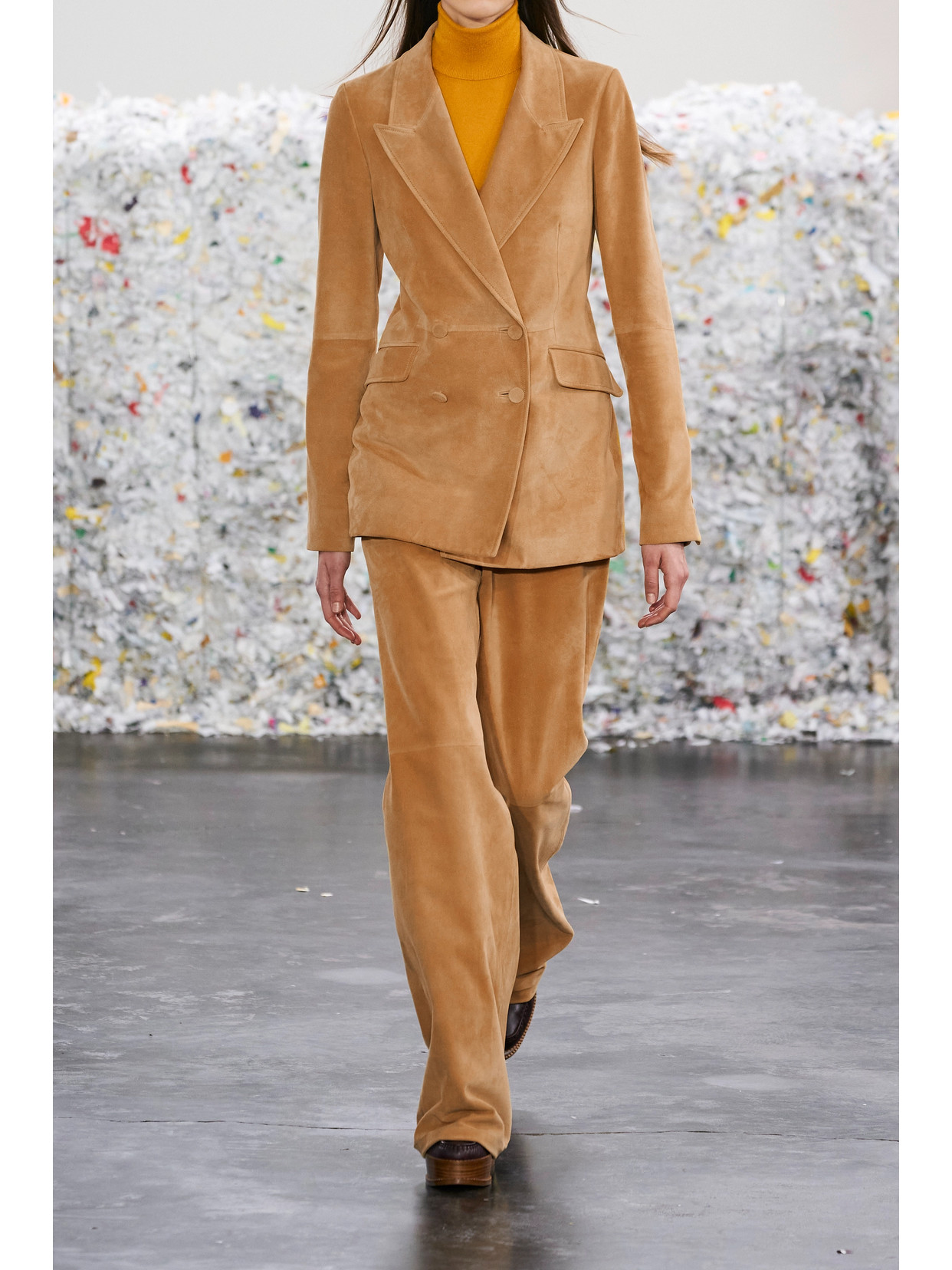 Gabriela Hearst Vesta High-rise Suede Flared Pants In Sand