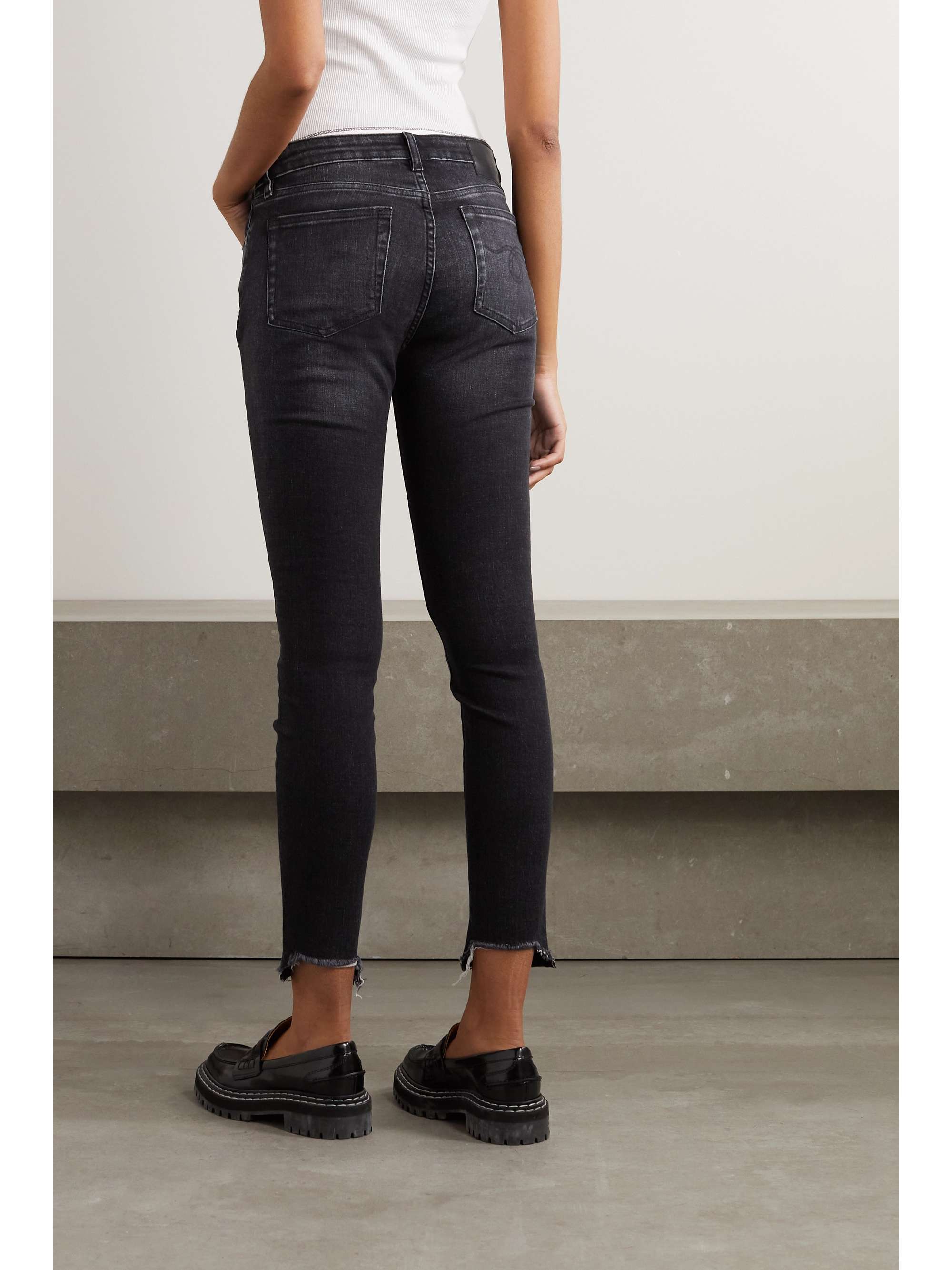 high-rise skinny jeans | R13 