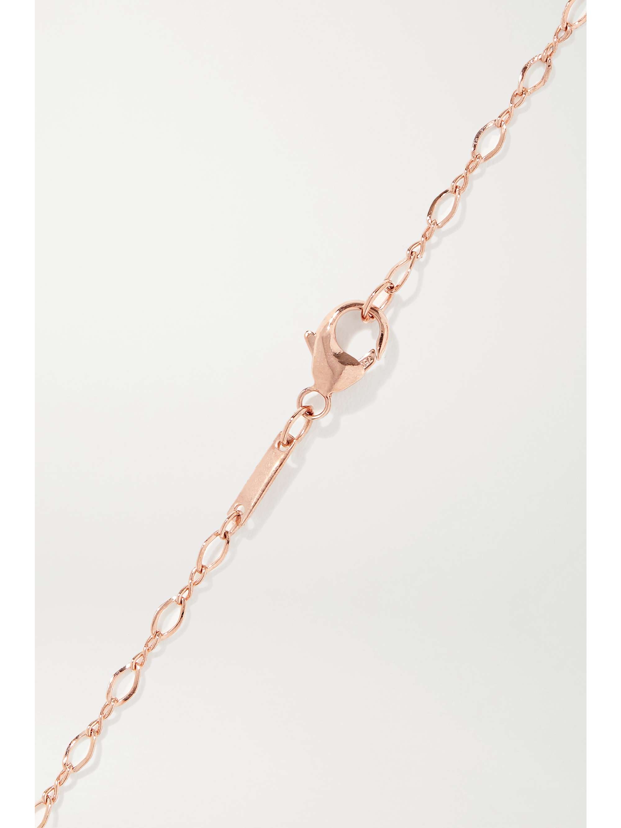 KIMBERLY MCDONALD 18-karat rose gold diamond anklet