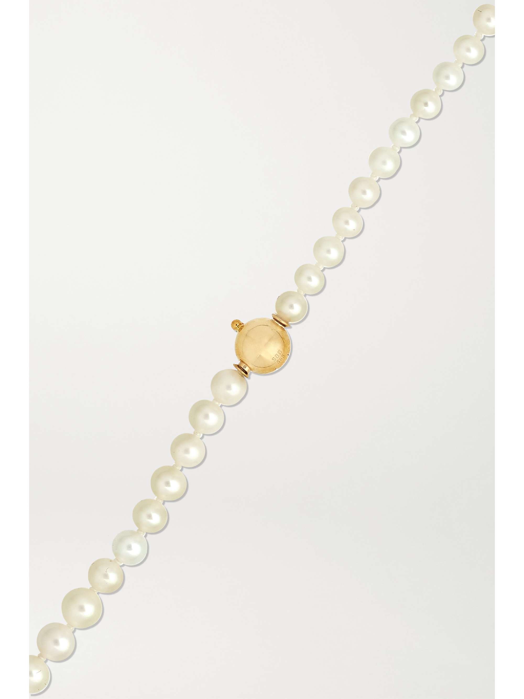 SOPHIE BILLE BRAHE Petite Peggy 14-karat gold pearl necklace