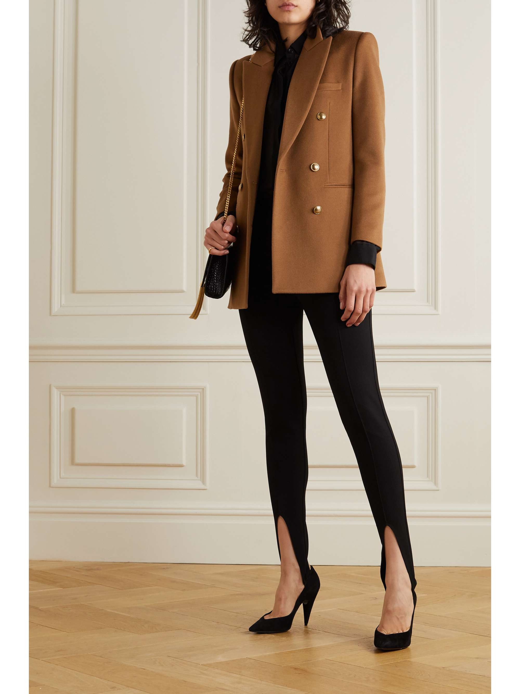 camel cashmere blazer