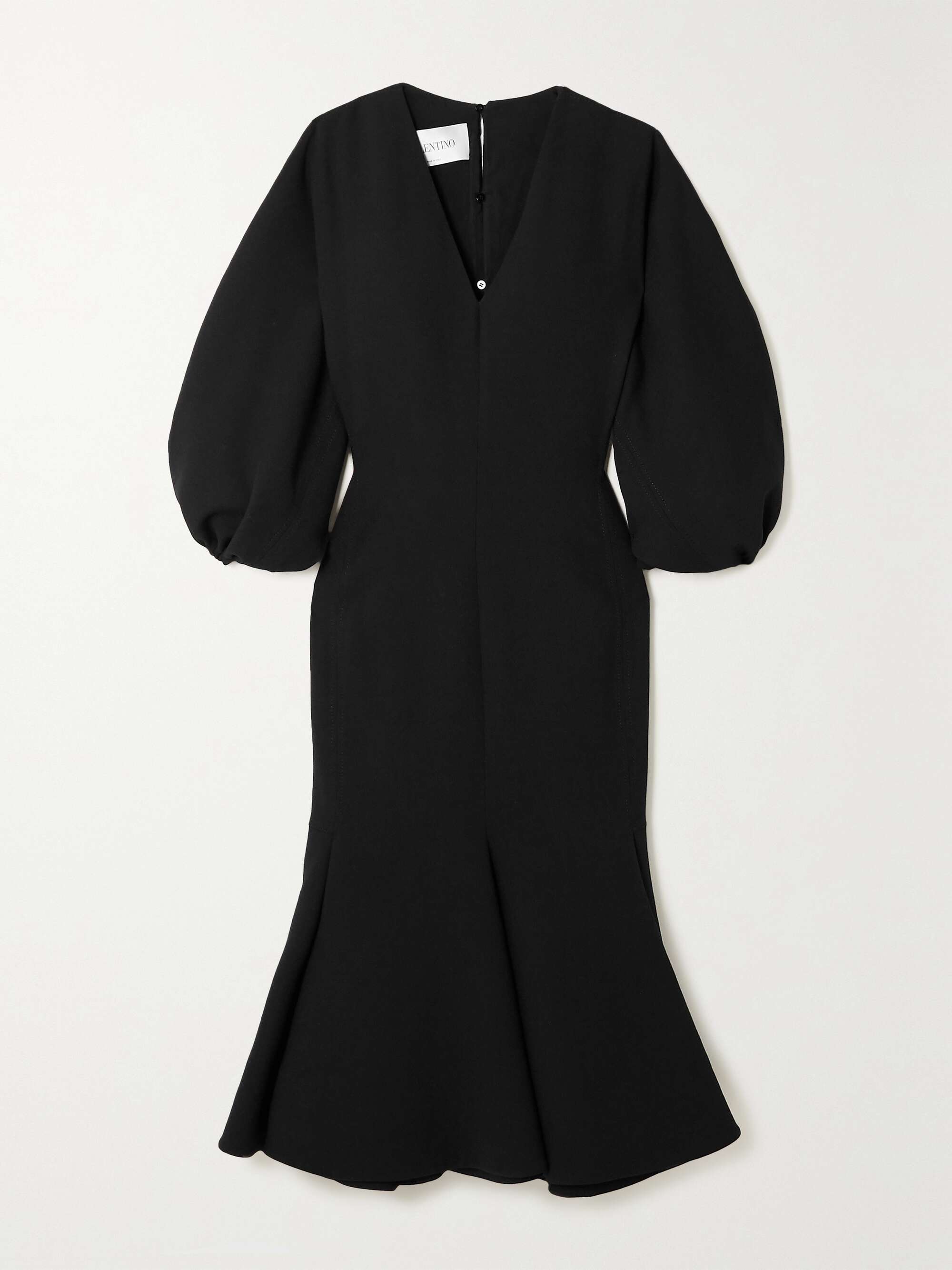 VALENTINO GARAVANI Wool-blend crepe midi dress | NET-A-PORTER