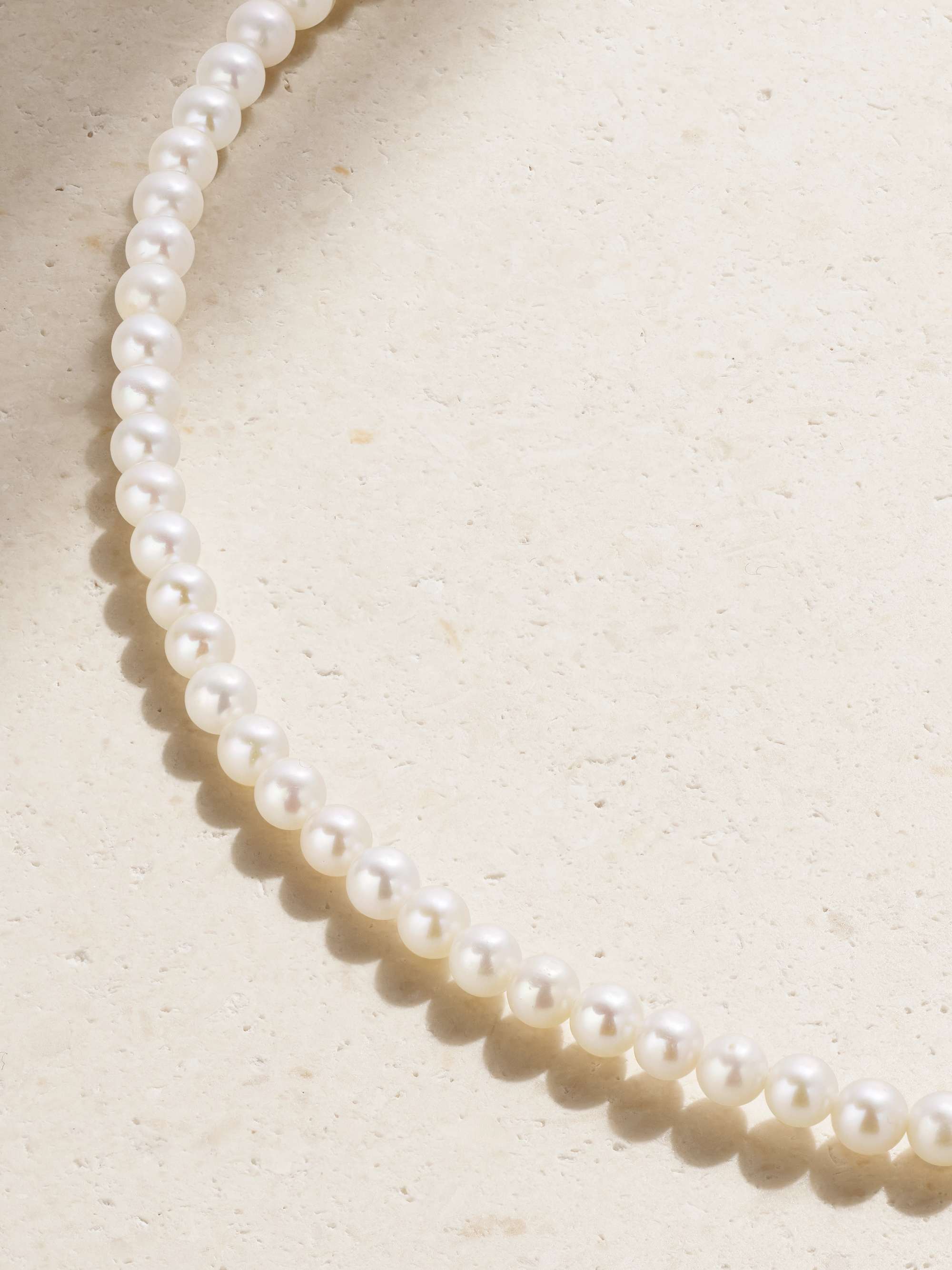 MATEO 14-karat gold pearl choker