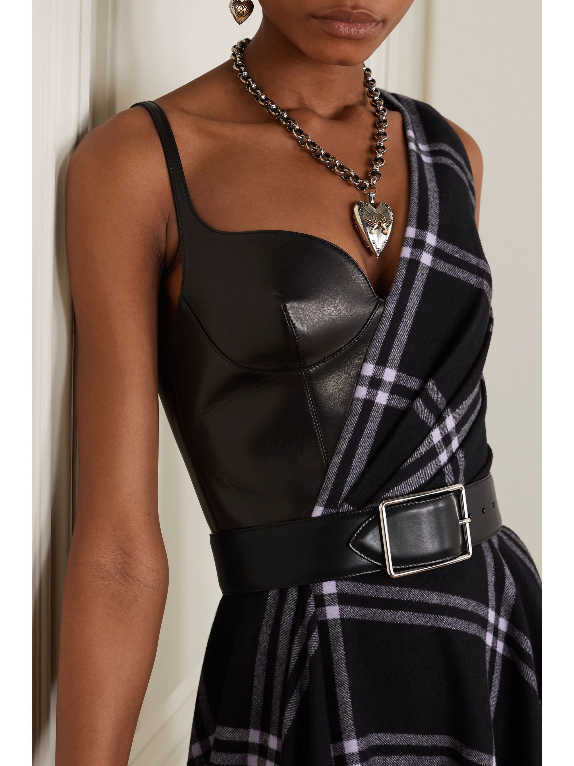 alexander mcqueen leather corset belt