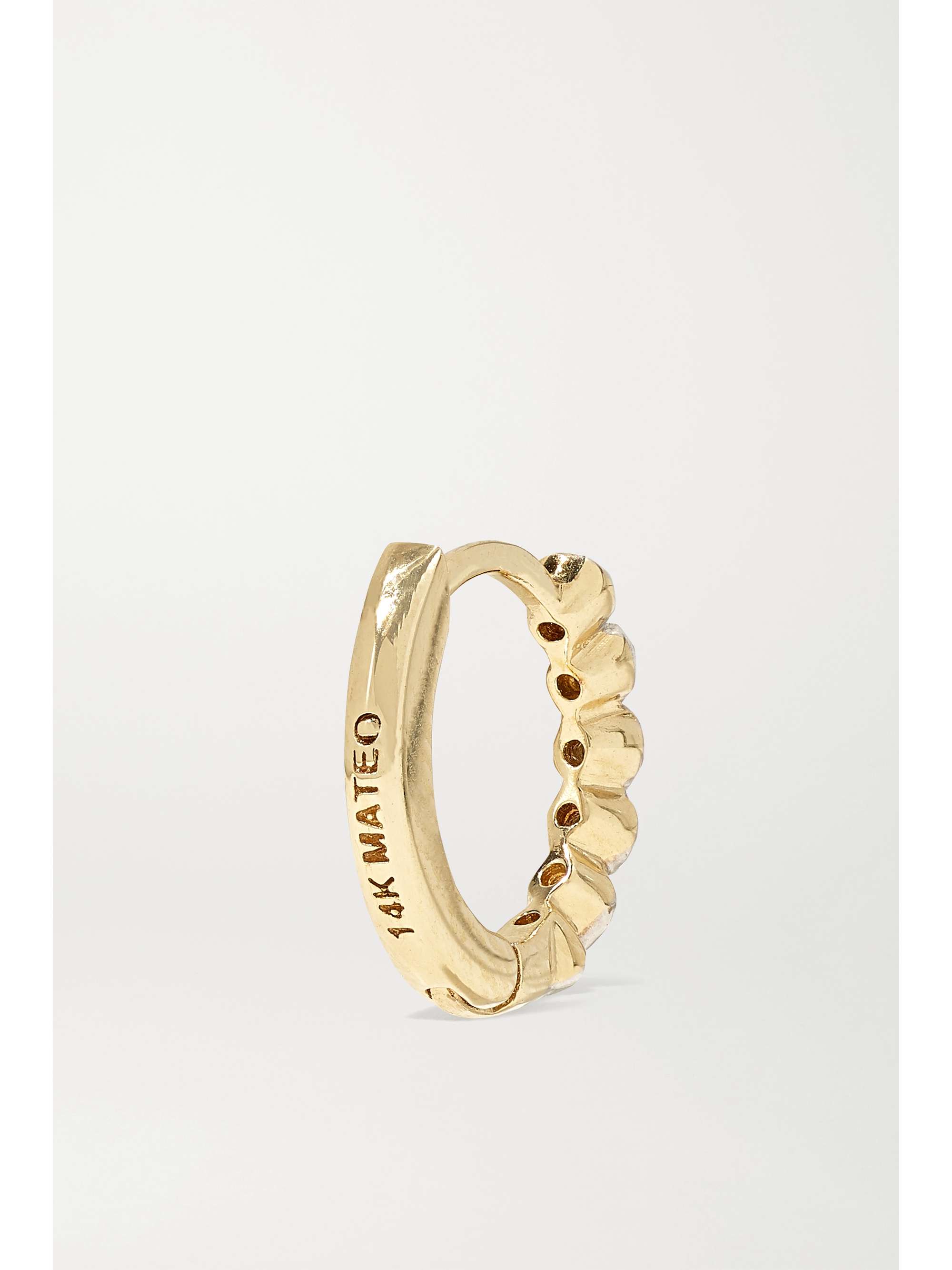 MATEO 14K 黄金钻石耳环