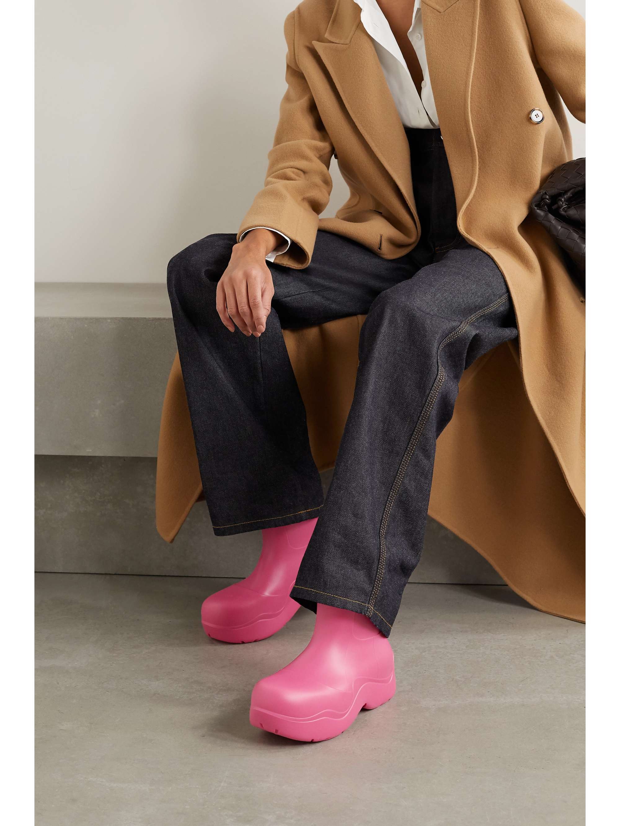 pink bottega boots