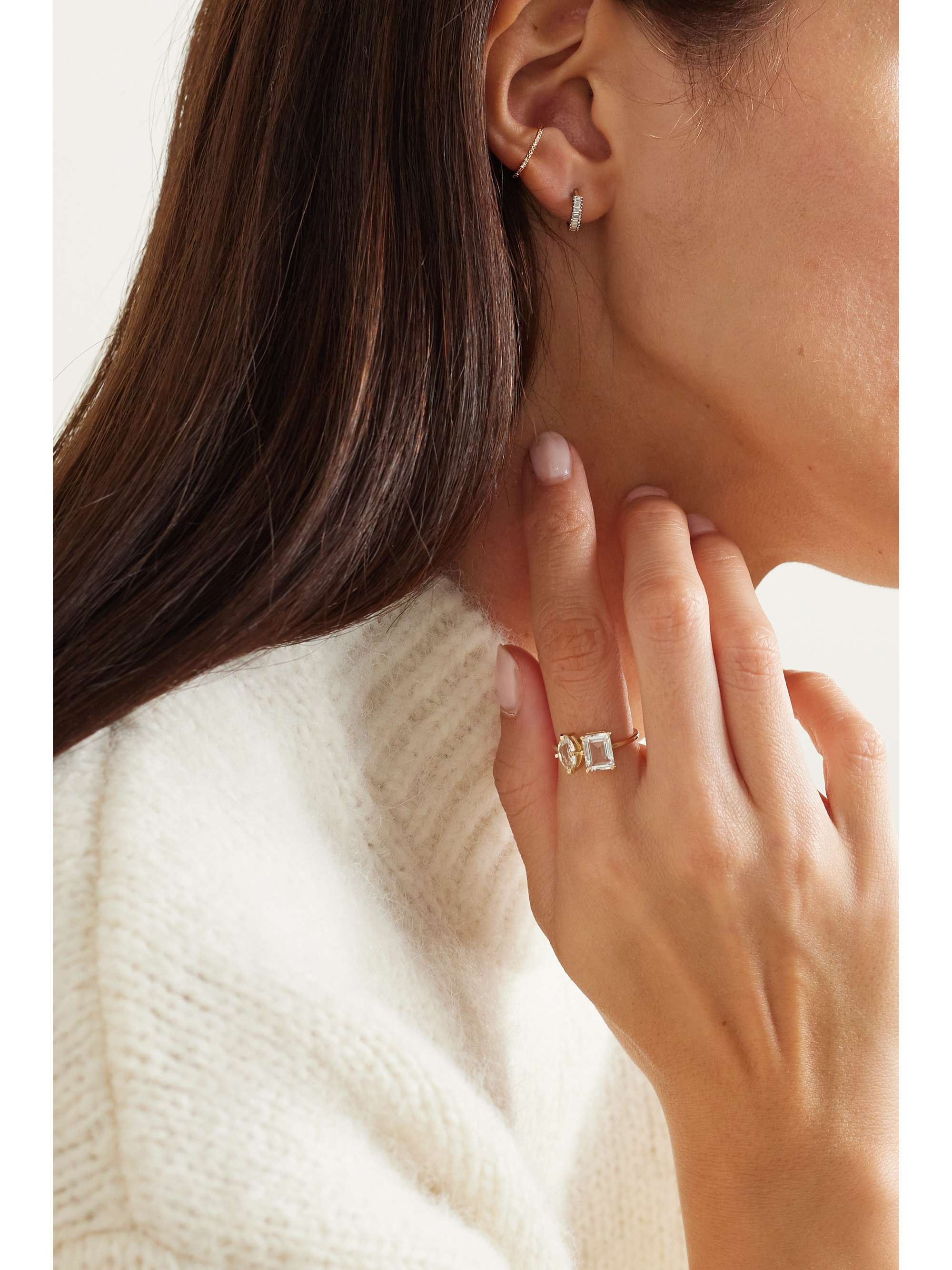 STONE AND STRAND Bijou d'oreille en or et diamants