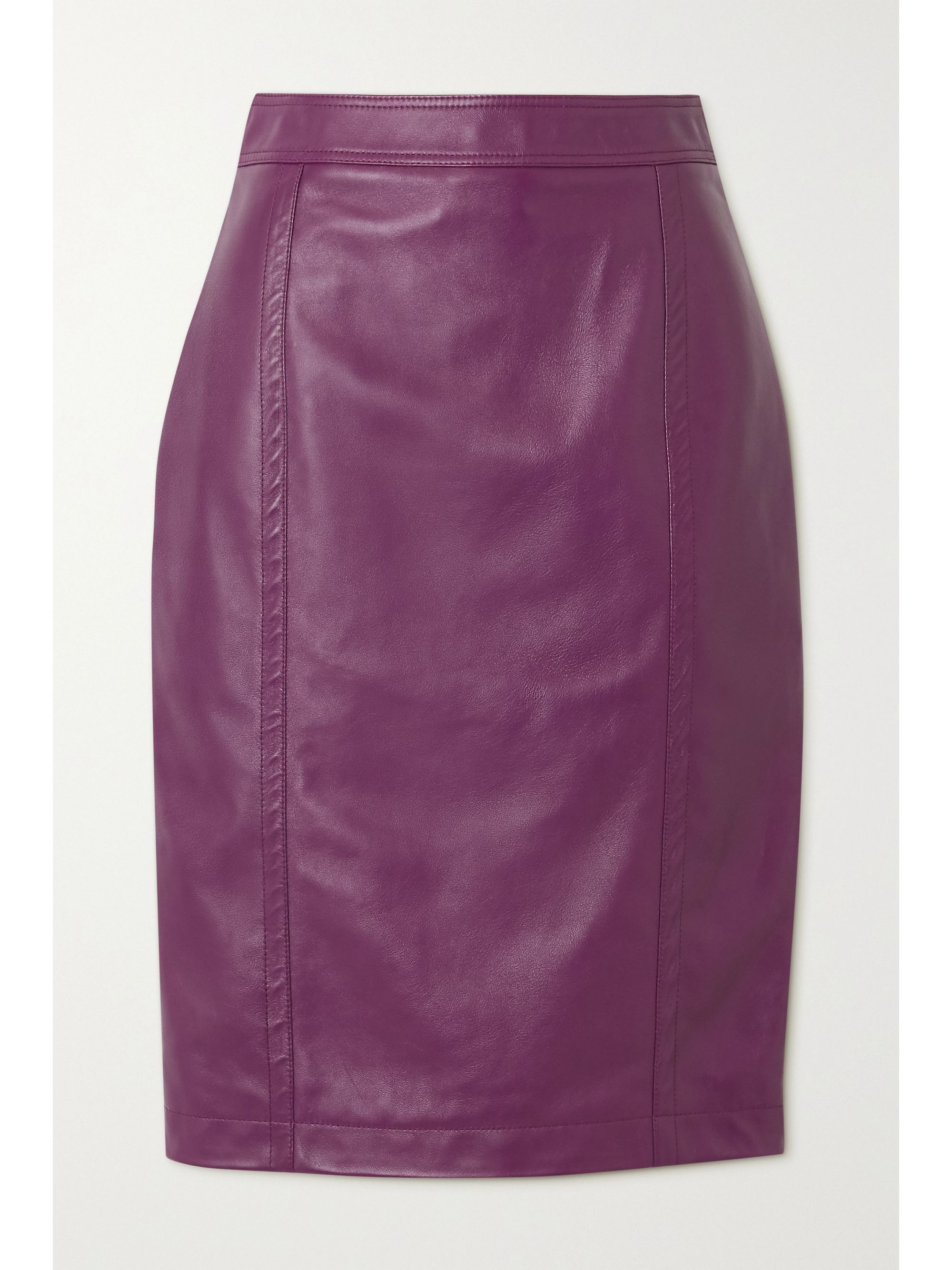 Purple Leather skirt | SAINT LAURENT 