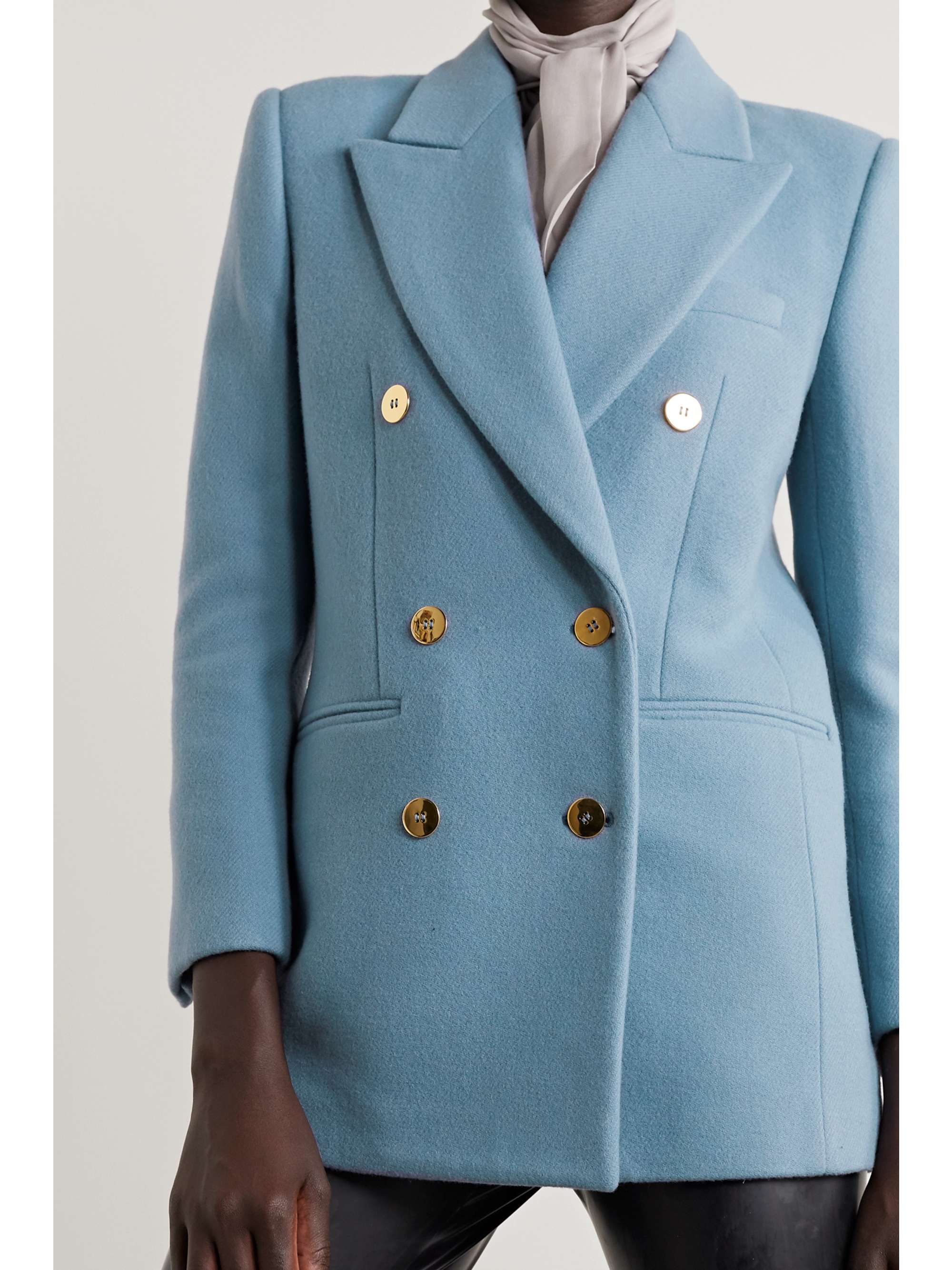 single breasted cashmere coat