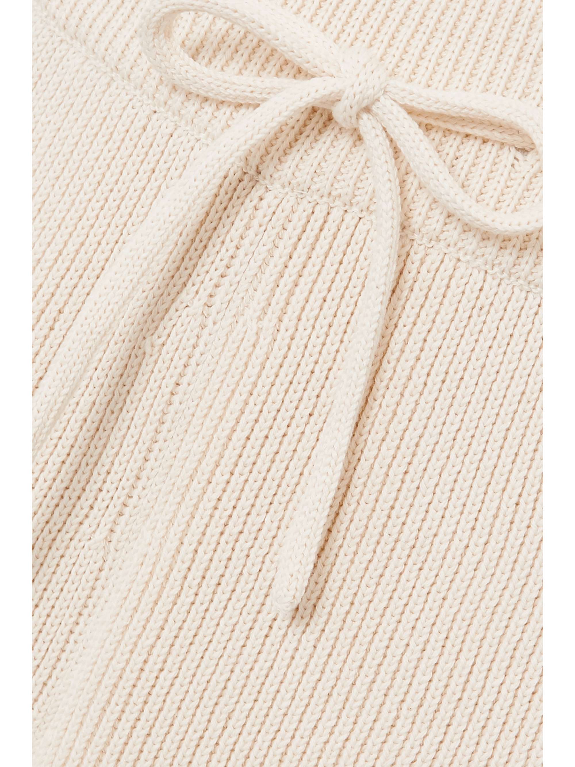 LE 17 SEPTEMBRE Ribbed cotton straight-leg pants
