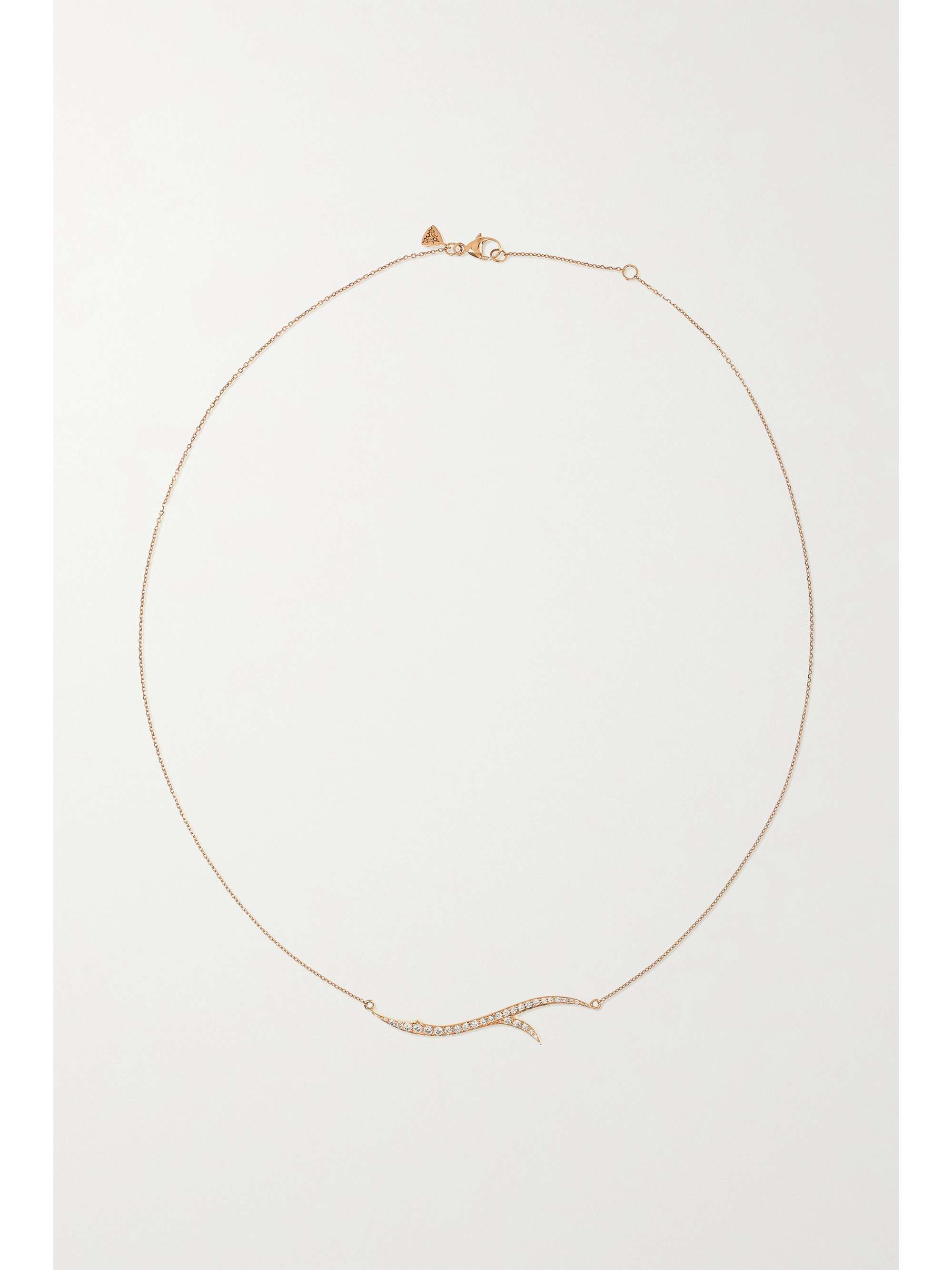 Pave Diamond Thorn Stem Necklace main image 0