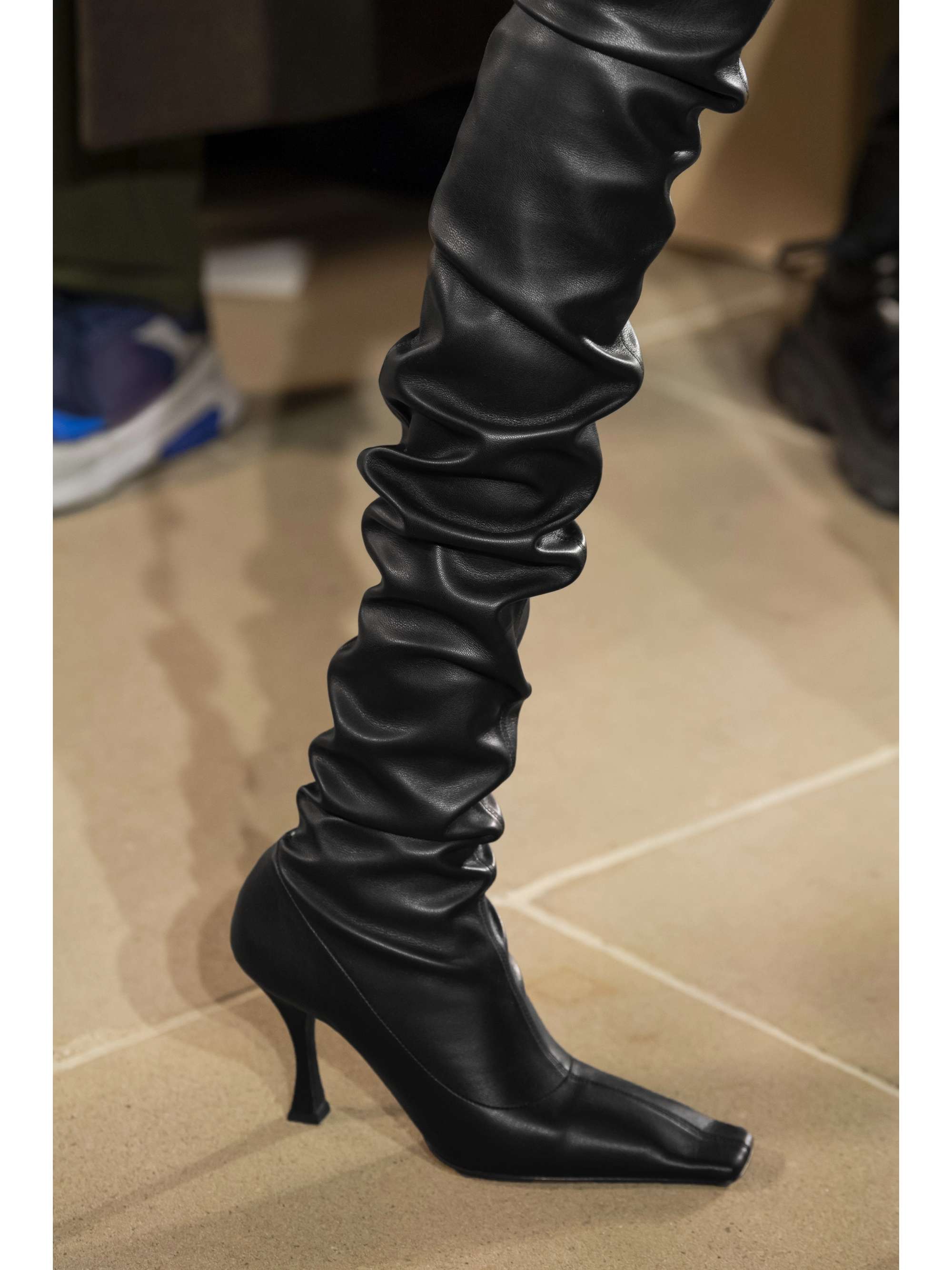 PROENZA SCHOULER Trap faux stretch-leather over-the-knee boots