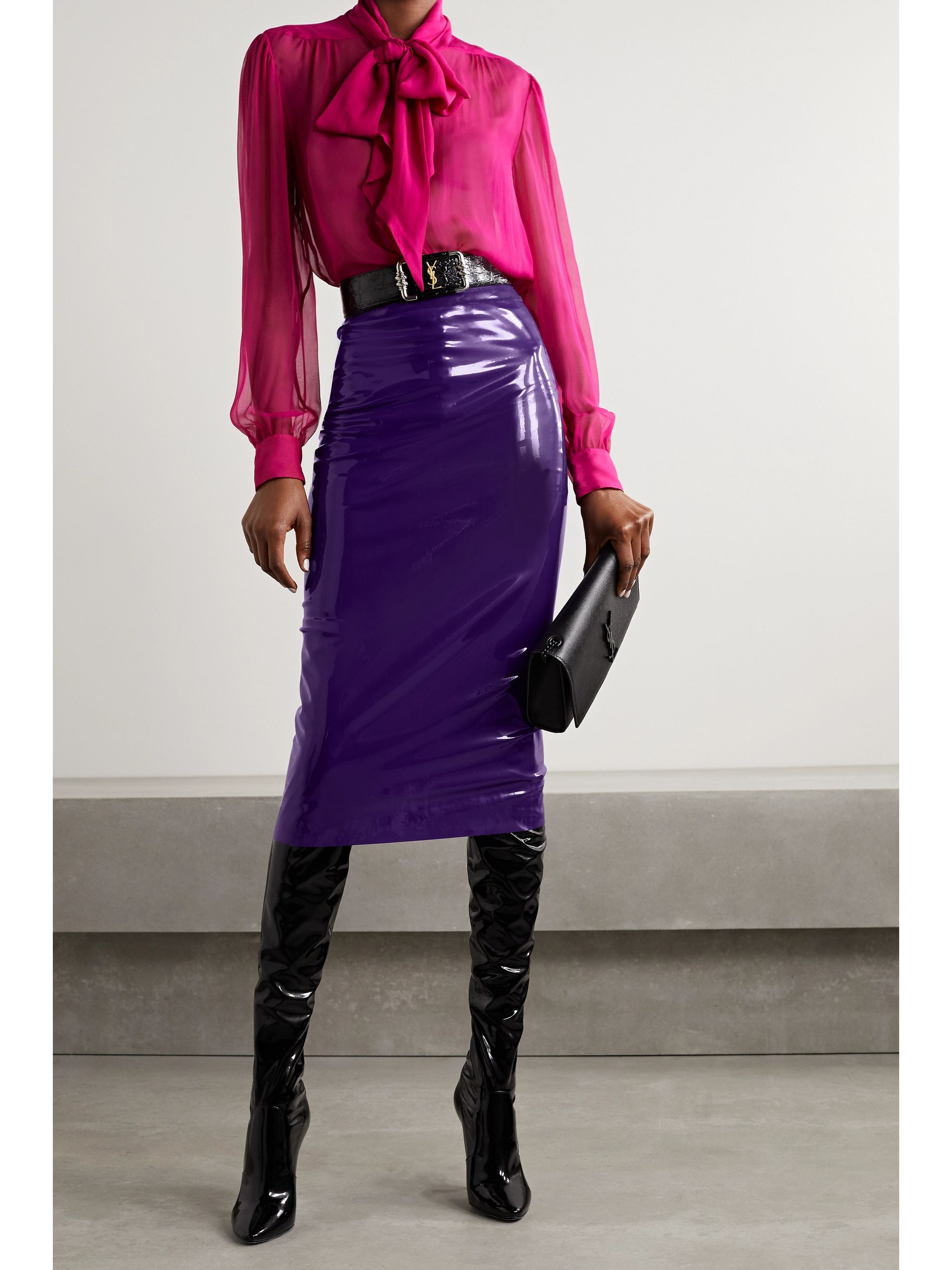 Latex midi skirt Clearance