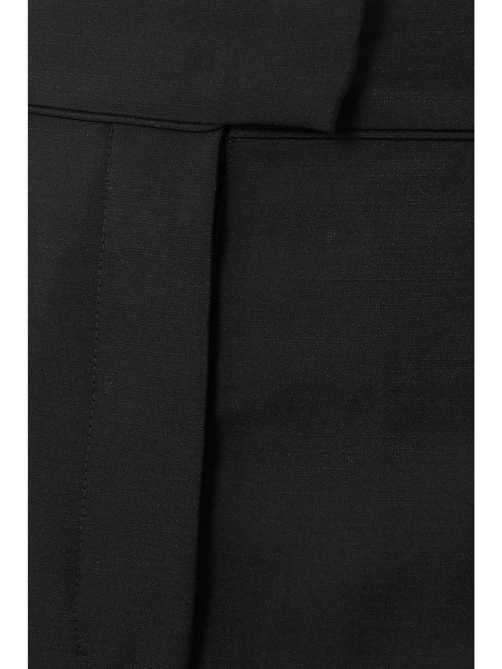 VALENTINO GARAVANI Pleated mohair and wool-blend wide-leg pants