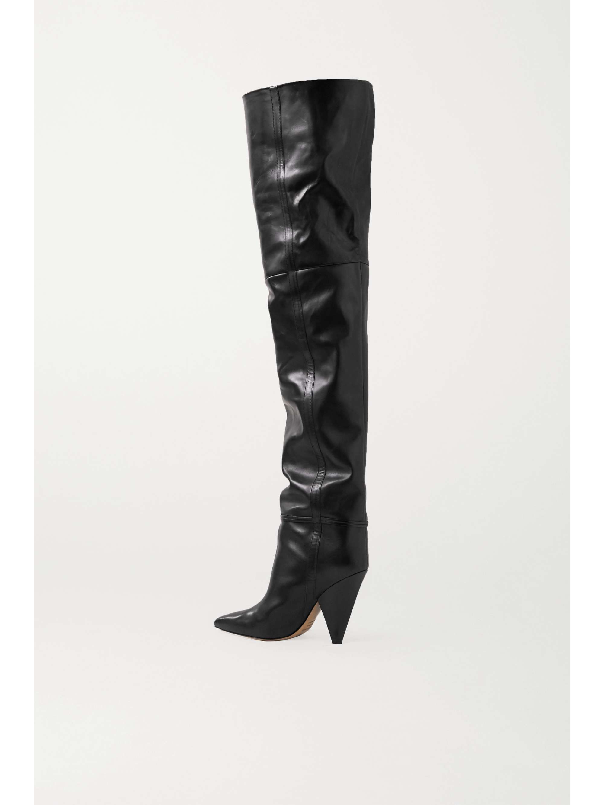 ISABEL MARANT Lage leather over-the-knee boots